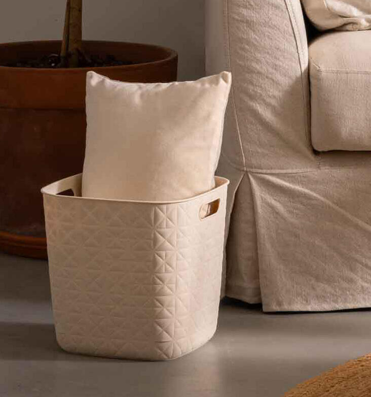 Panier CURVER Softex blanc L.27.9 x H.26.9 x P.27.9 cm - 3