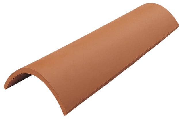 TEJA CERÁMICA CURVA ROJO 50X20 CM