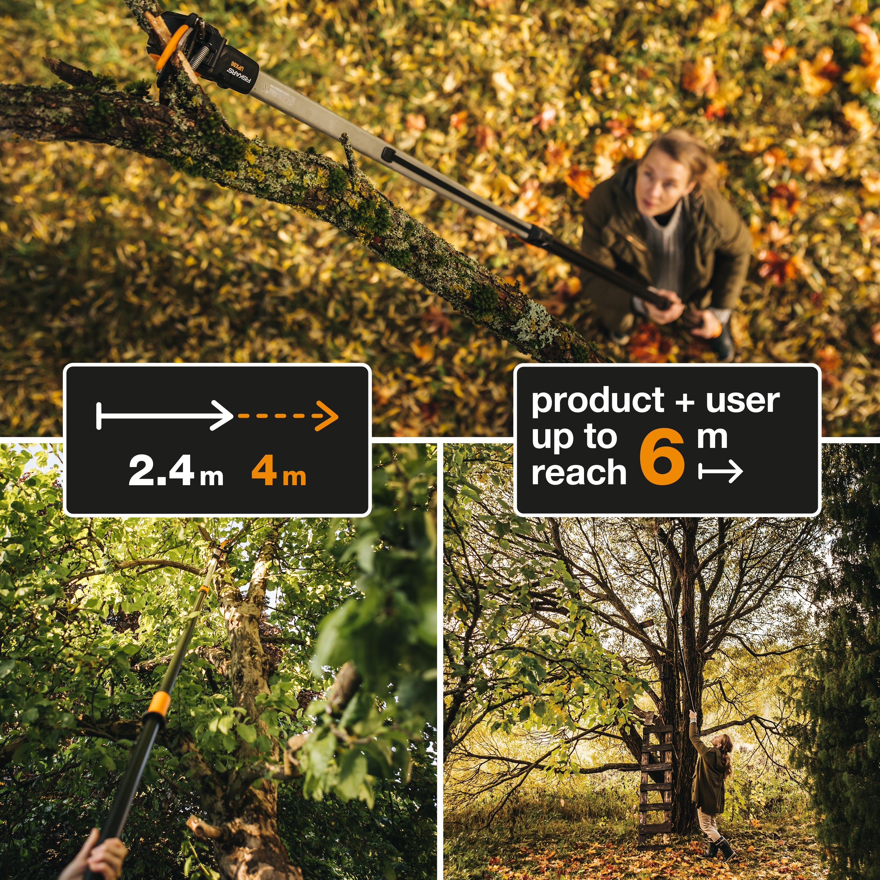 Coupe-Branches Multifonct. Télesc. FISKARS PowerGear™X UPX86 portée 6m Ø32mm - 2