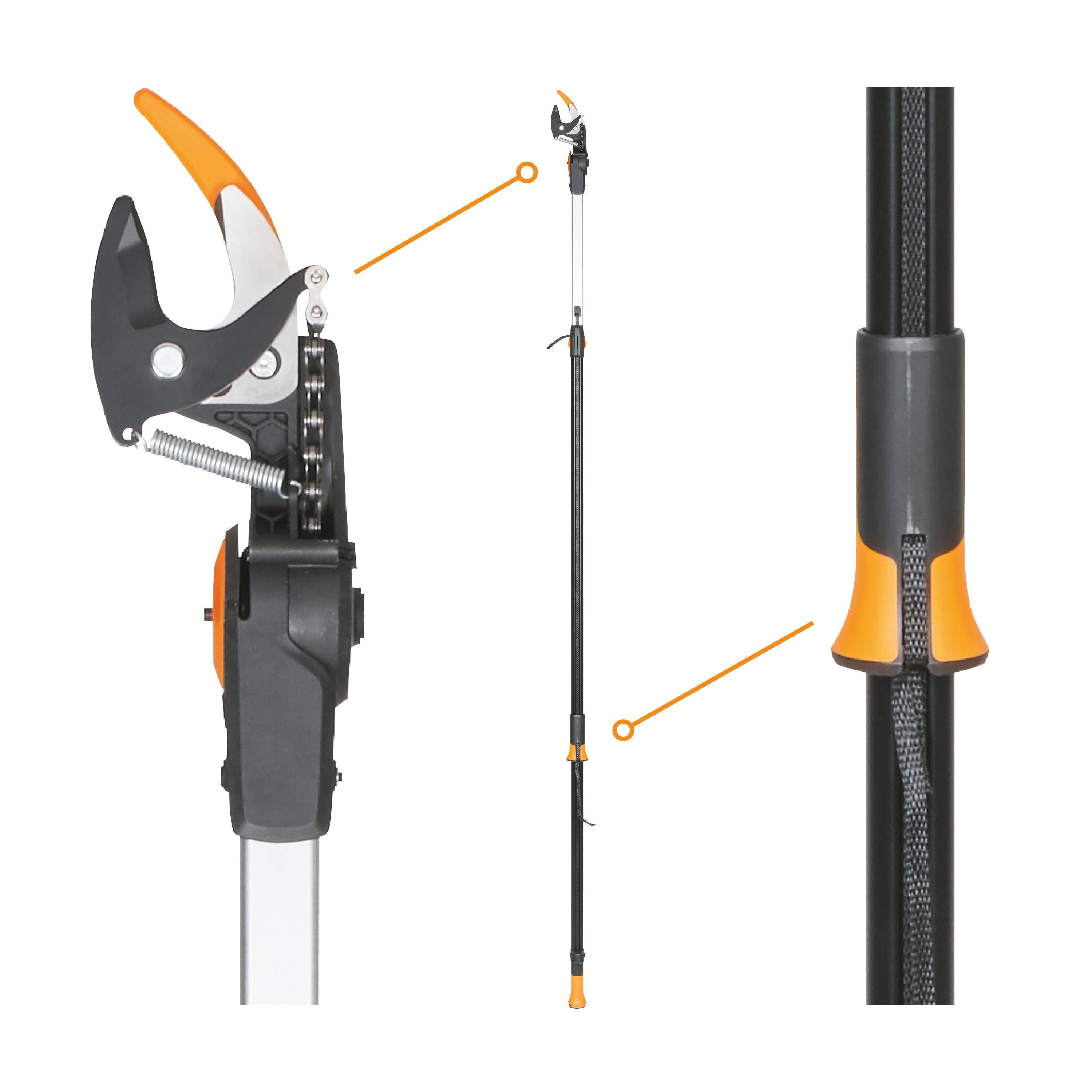 Coupe-Branches Multifonct. Télesc. FISKARS PowerGear™X UPX86 portée 6m Ø32mm - 10