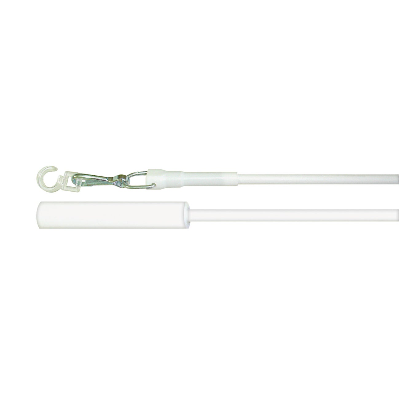 Tirador variila para riel de cortina INSPIRE 100 cm acero blanco - 3