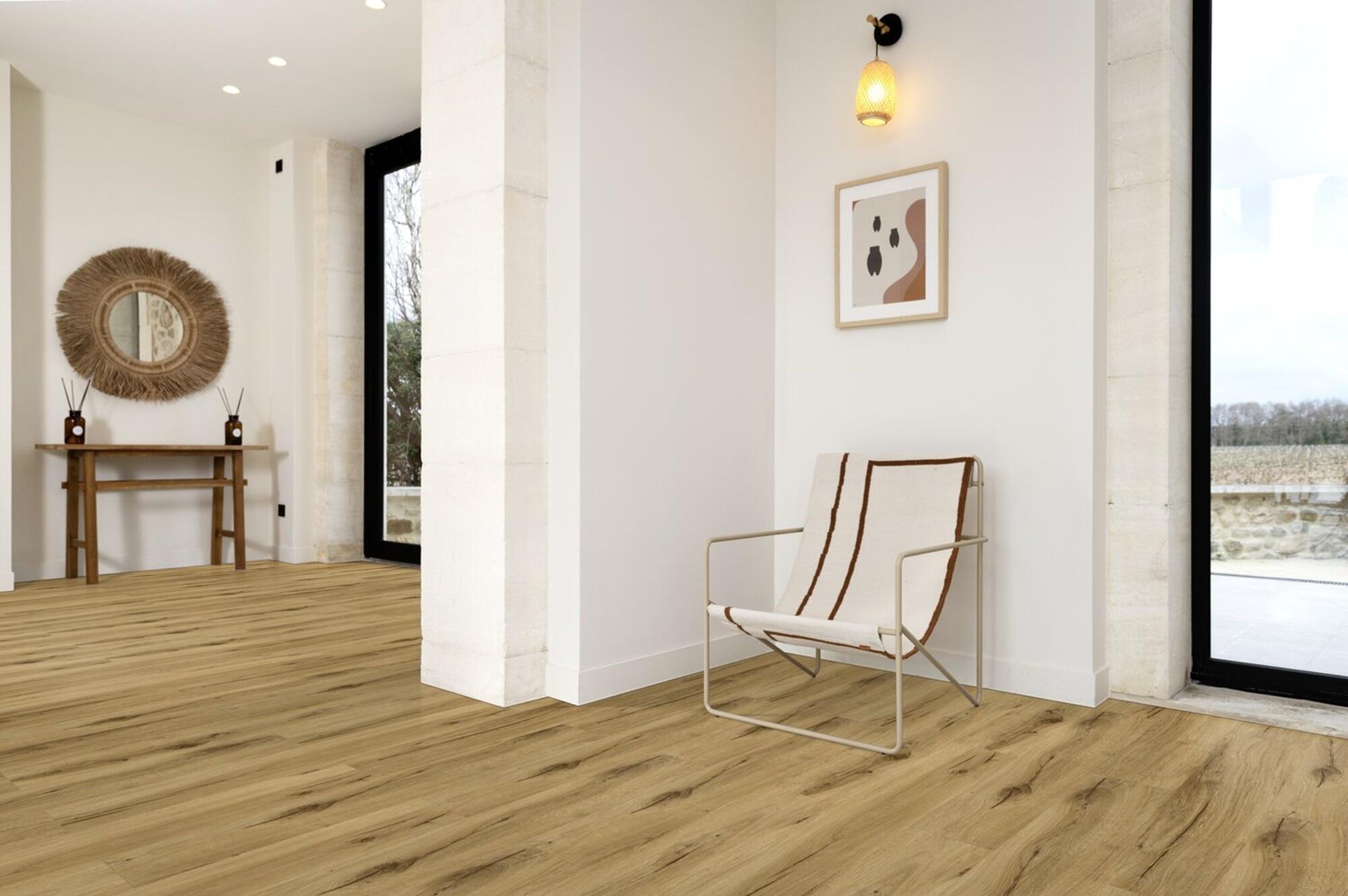 Pavimento vinílico lâmina de SPC click flutuante SENSO BAMBI RIGID ACOUSTIC superior Gerflor 5,7 mm com base - 11