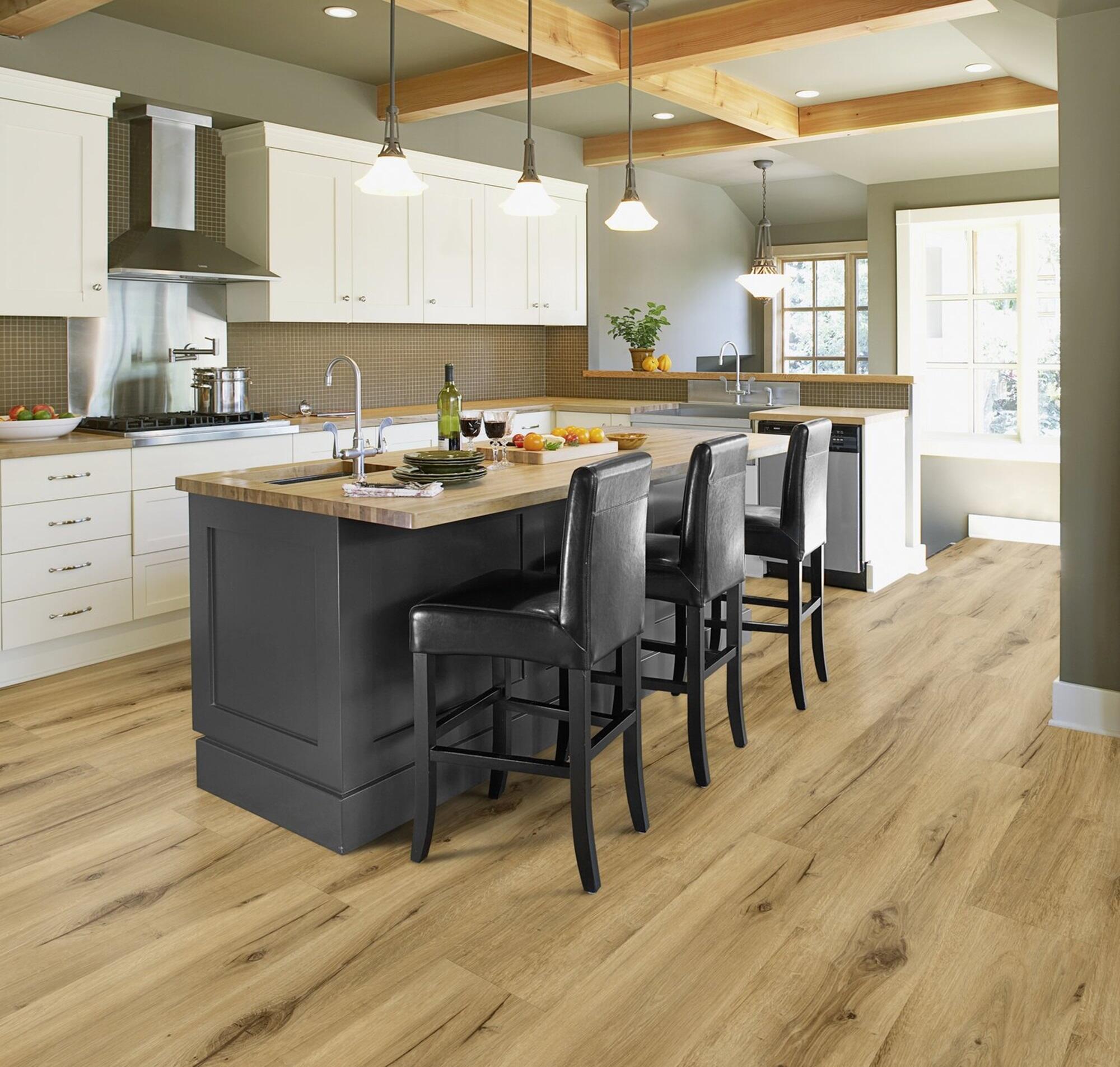 Pavimento vinílico lâmina de SPC click flutuante SENSO BAMBI RIGID ACOUSTIC superior Gerflor 5,7 mm com base - 8