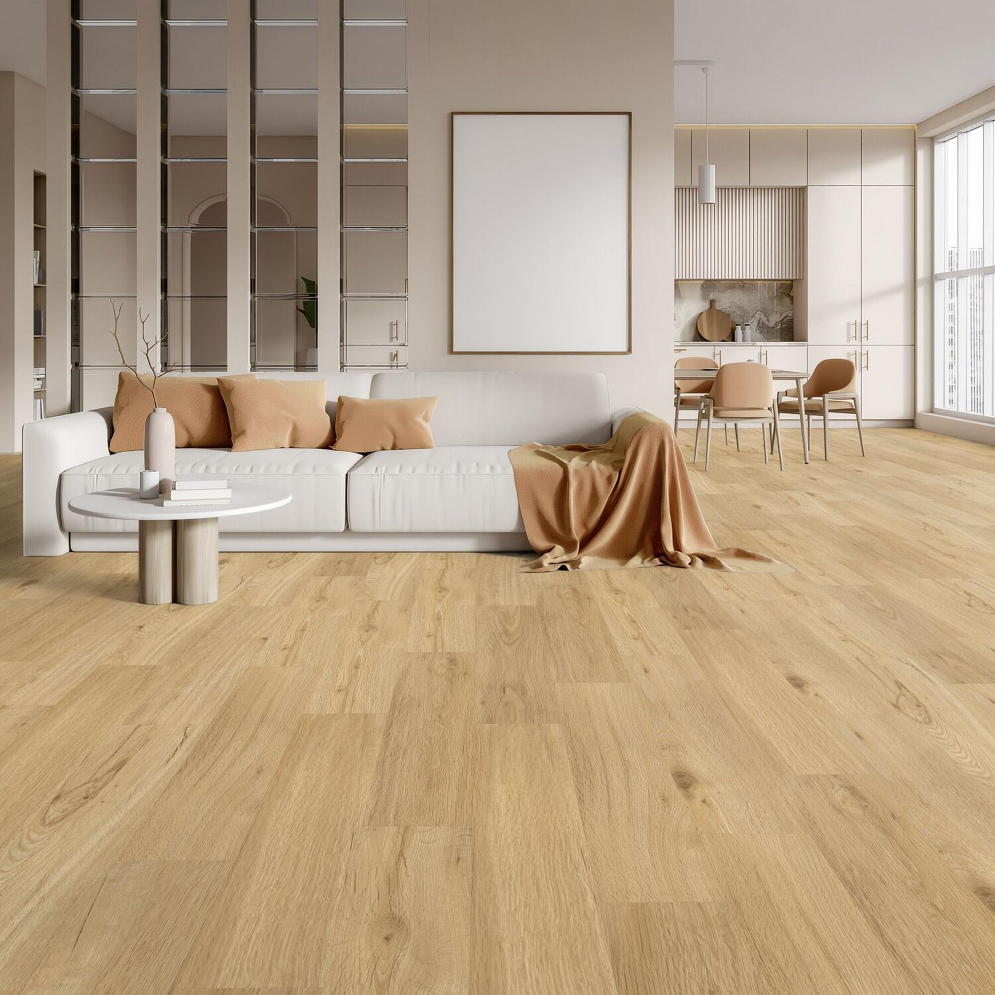 Pavimento vinílico RBC click flutuante Senso Columbia XL premium Gerflor com base 5,7 mm NAT393 - 5