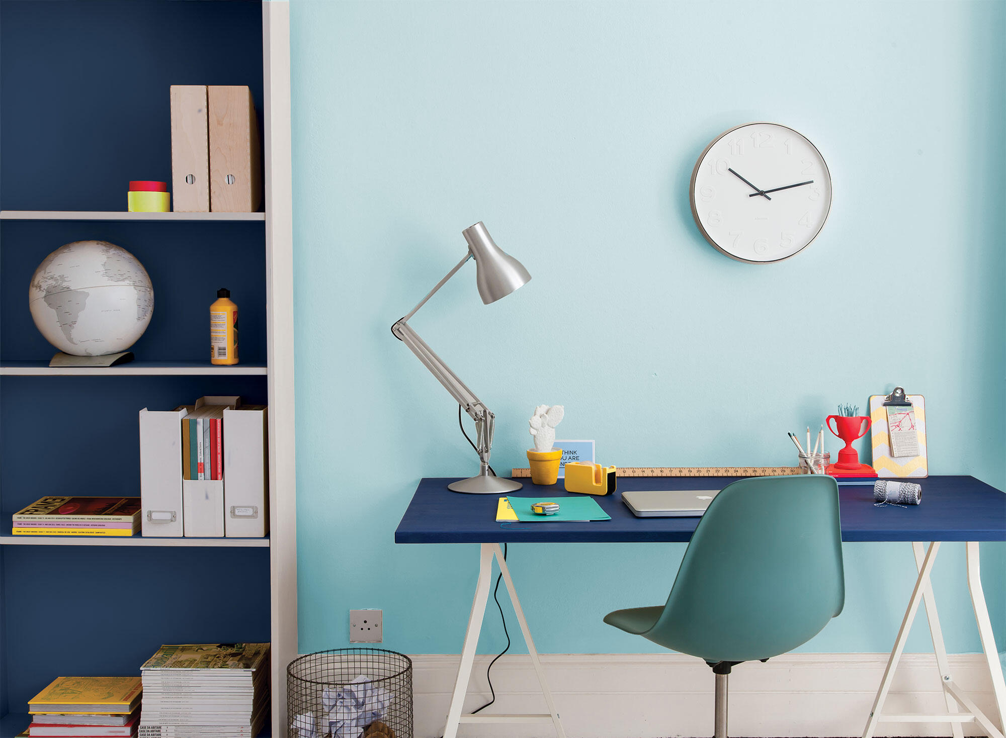 Pintura de interior Ambiance Ceramic BRUGUER color azul cristalino mate profundo 30ml para paredes y techos - 6