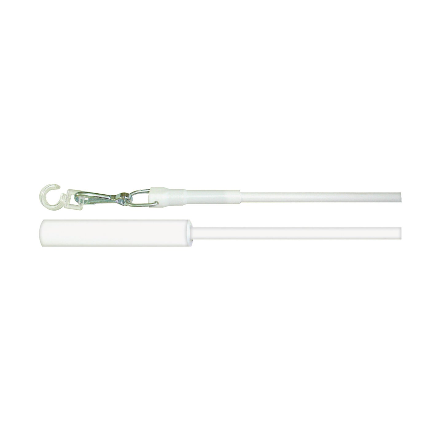 Tirador variila para riel de cortina INSPIRE 100 cm acero blanco - 2