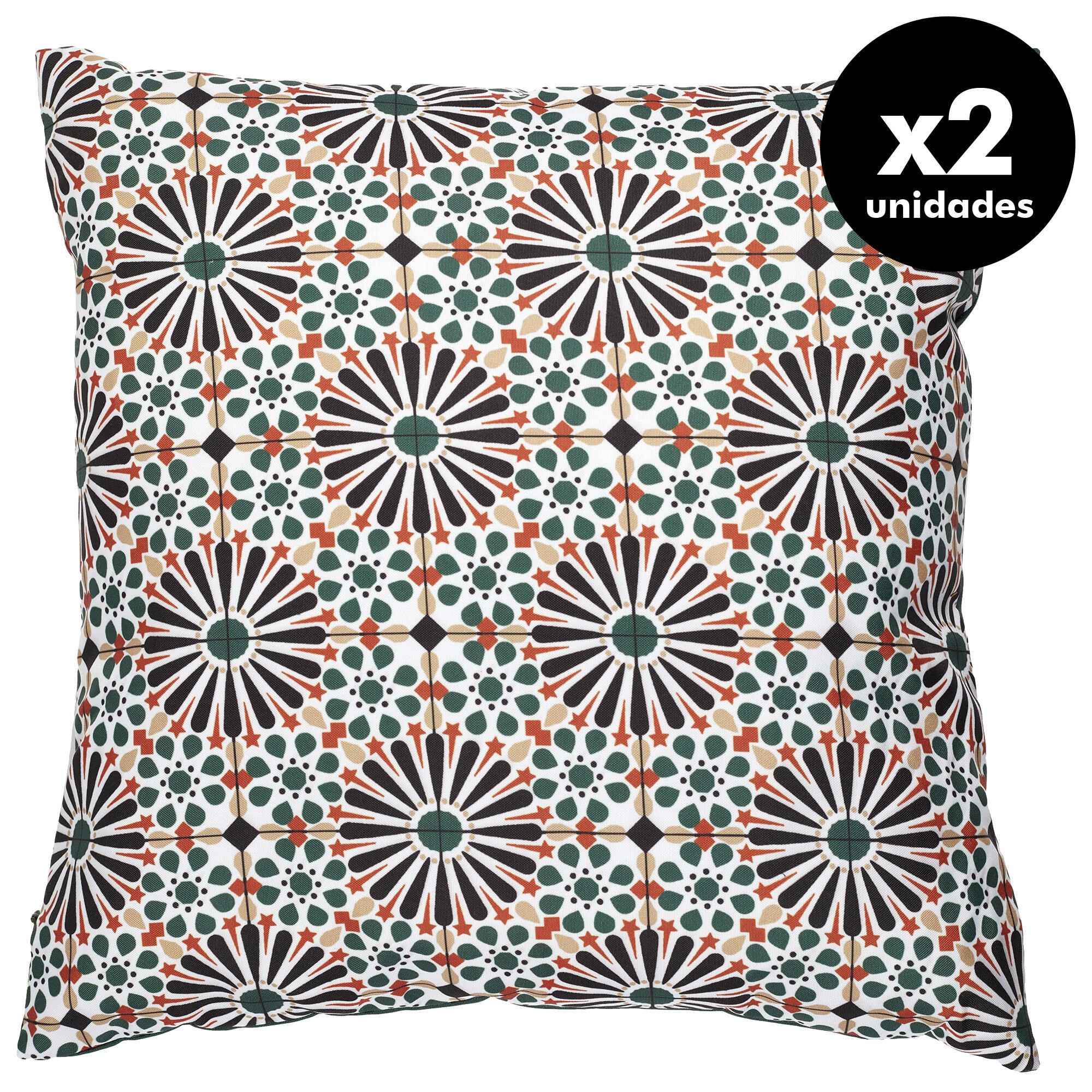 Pack de dos cojines patio 40 x40 cm
