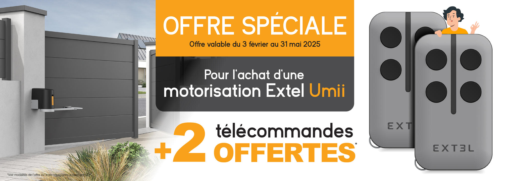 Motorisation connectée à vérin XV250, Extel - 8