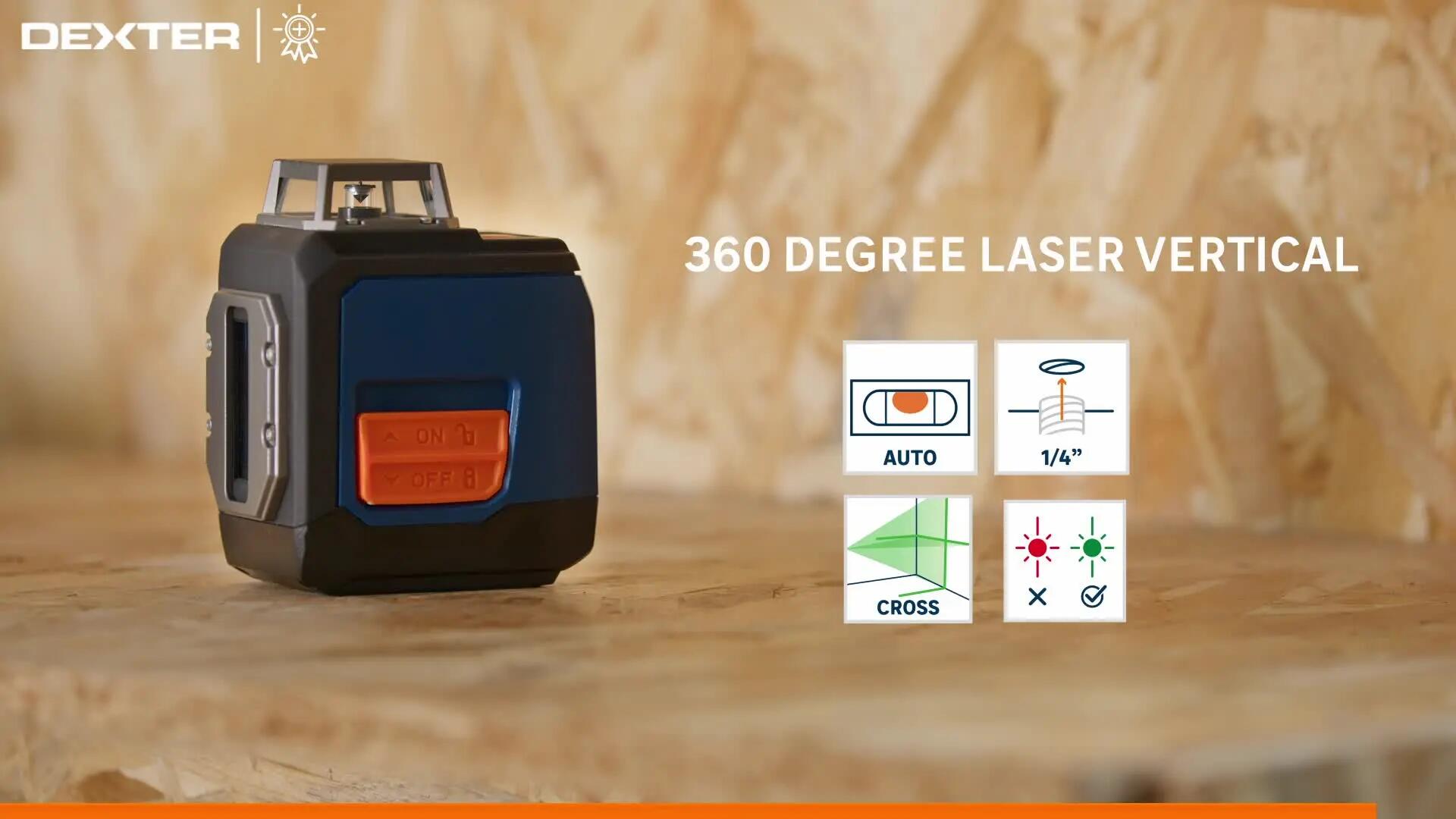 Laser girevole DEXTER NL360-1E-G 20 m - 2