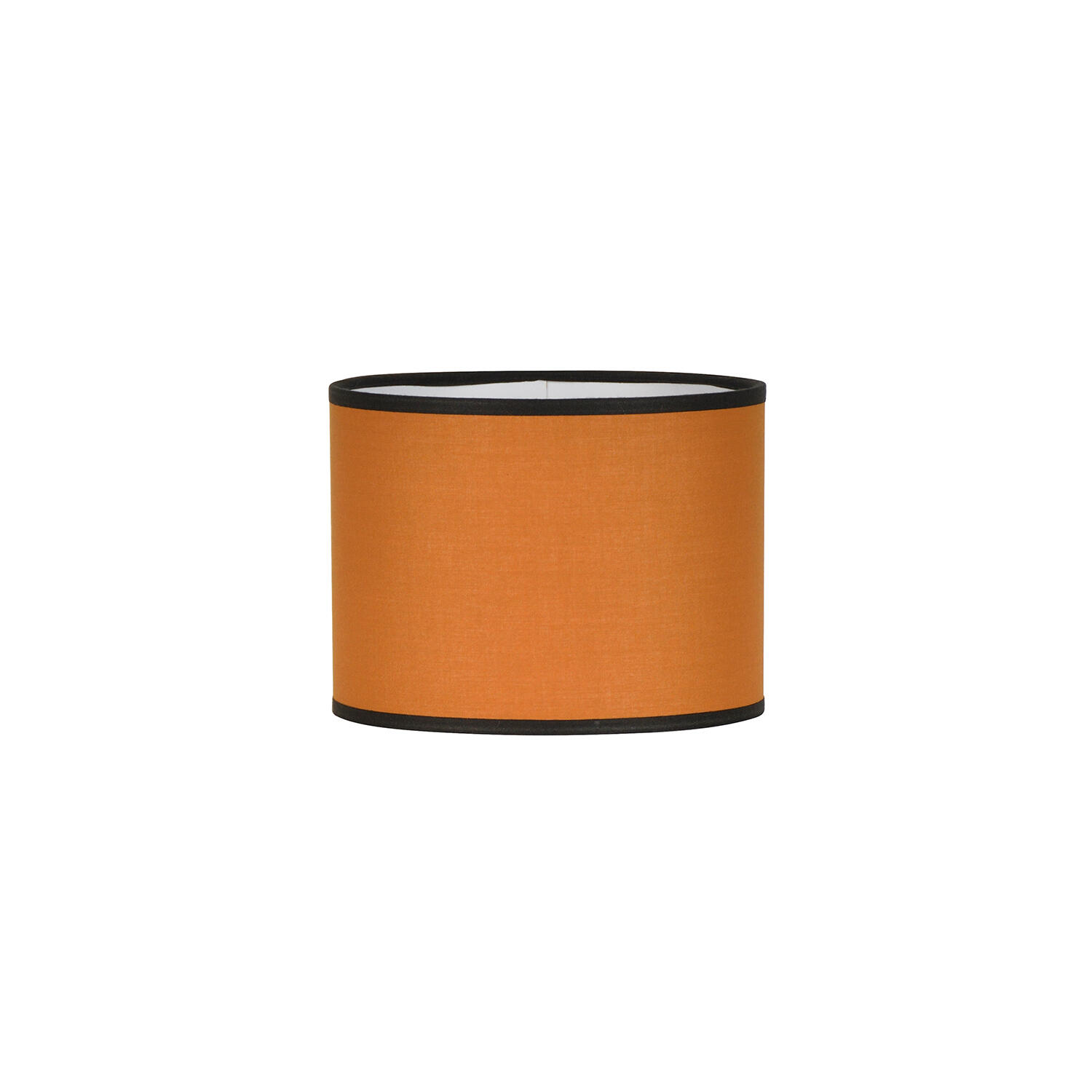 Abat-jour CYLINDRE CARA/NOIR D20 H.15 cm, Diam.20 cm tissu, caramel ...