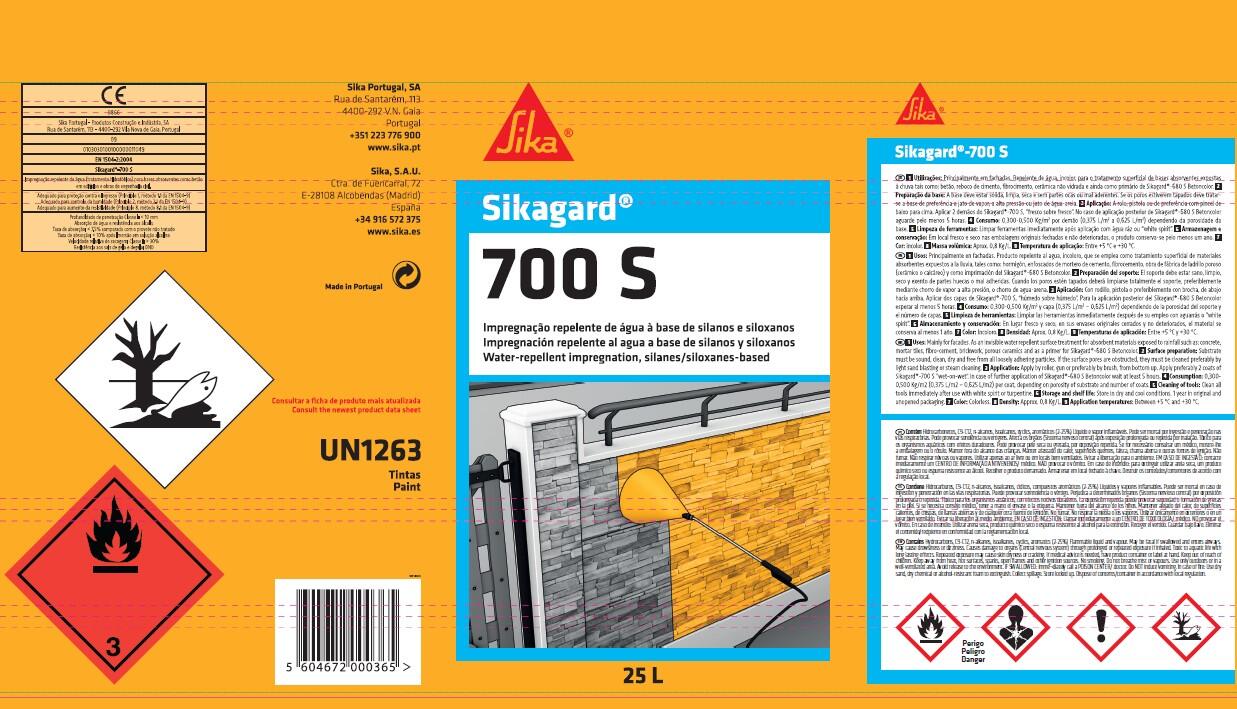 Impregnação repelente de água SIKAGARD-700 S 25L - 5