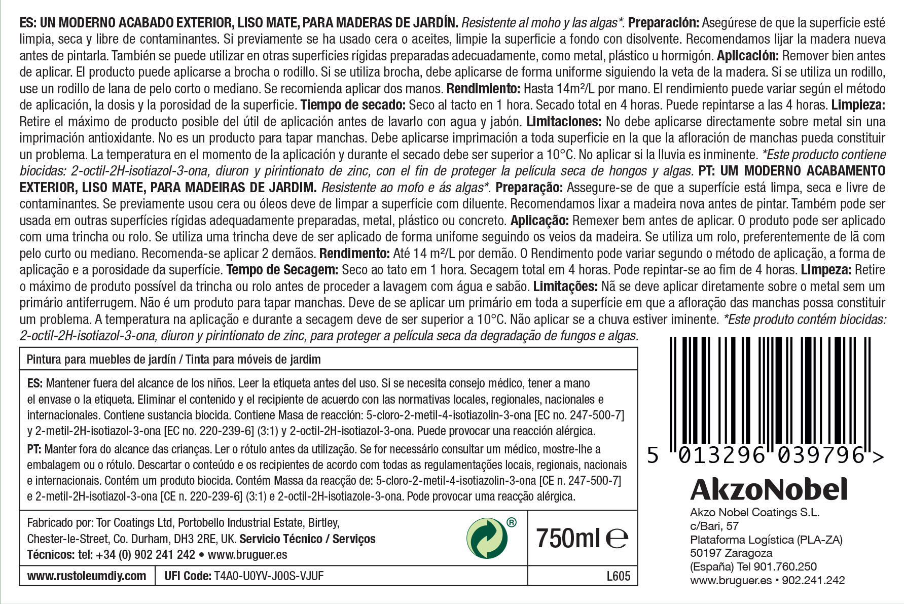 Pintura a la tiza CHALKY FINISH RUST-OLEUM exterior 750 ml azul - 7