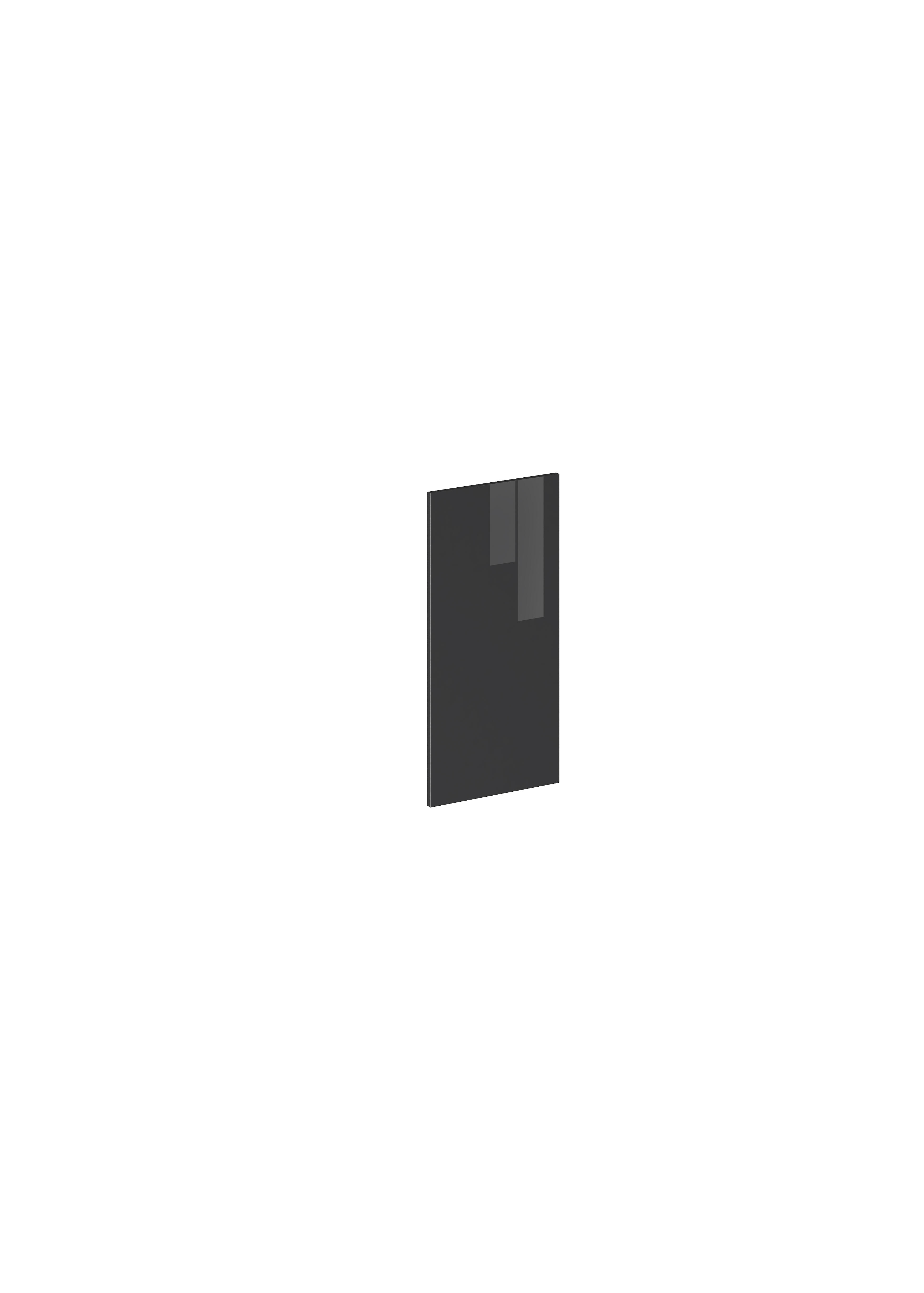 Costado para mueble de cocina milos antracita brillo h 76.8 x l 37 cm