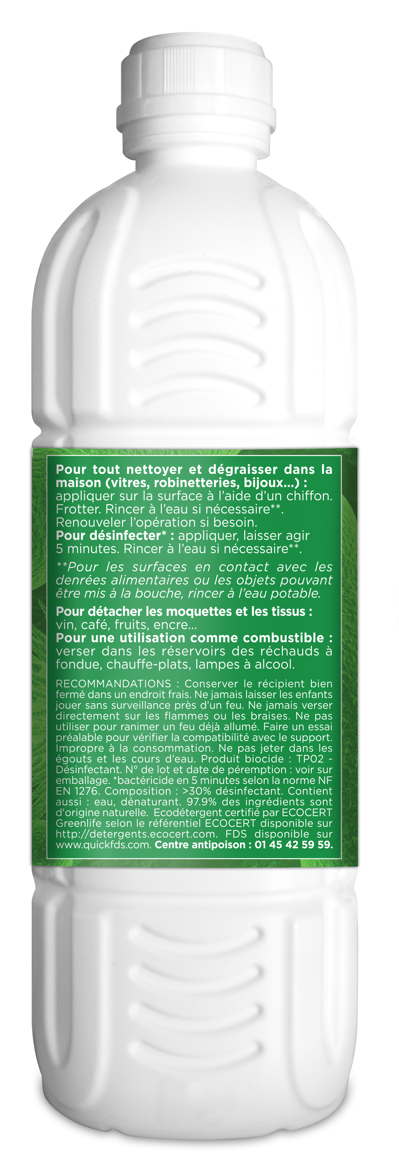 Alcool ménager supérieur 95° 1 L - 3