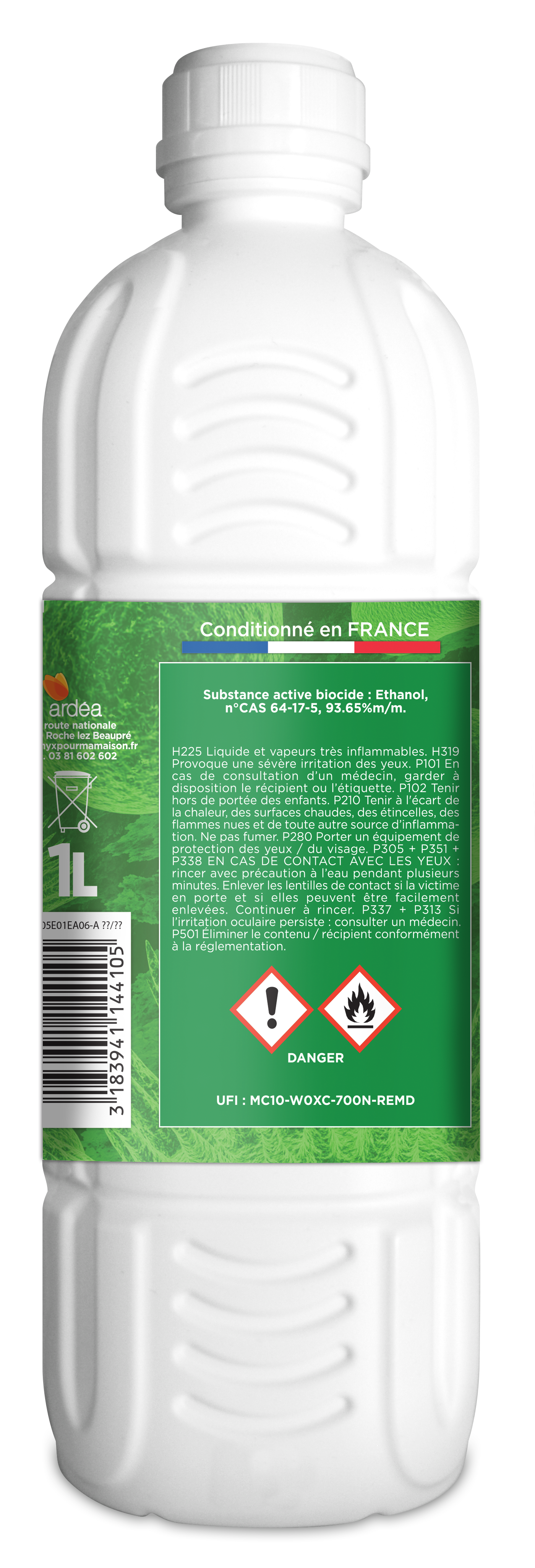 Alcool ménager supérieur 95° 1 L - 2