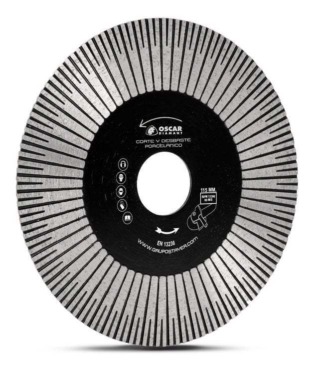DISCO PORCELANICO CORTE Y DESBASTE 115MM STAYER