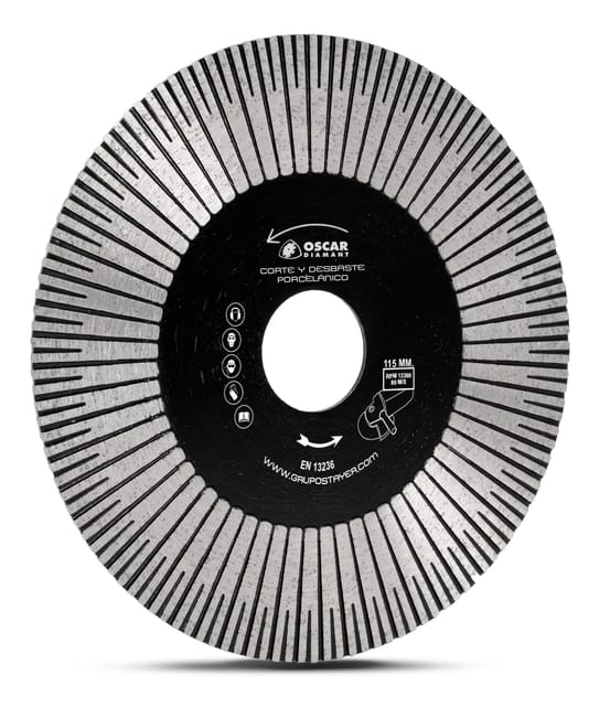 DISCO PORCELANICO CORTE Y DESBASTE 115MM STAYER - 1
