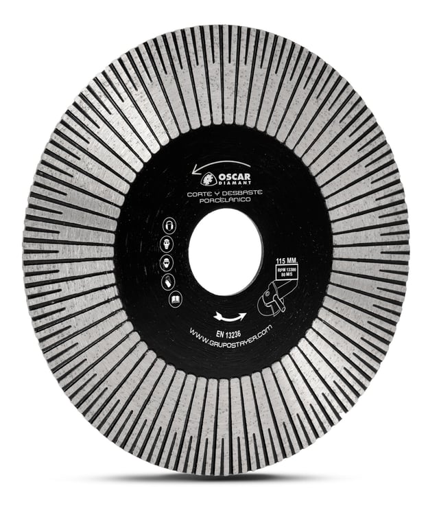 DISCO PORCELANICO CORTE Y DESBASTE 115MM STAYER