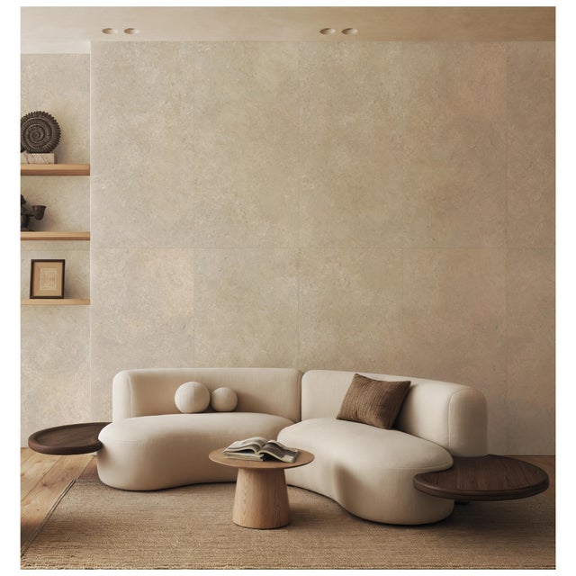 Piastrella da pavimento interno in gres porcellanato 60 x 120 cm rettificato non smaltato beige opaco Arena R10 traffico intenso (pei 4/5) Sp. 9 mm 1.44 mq