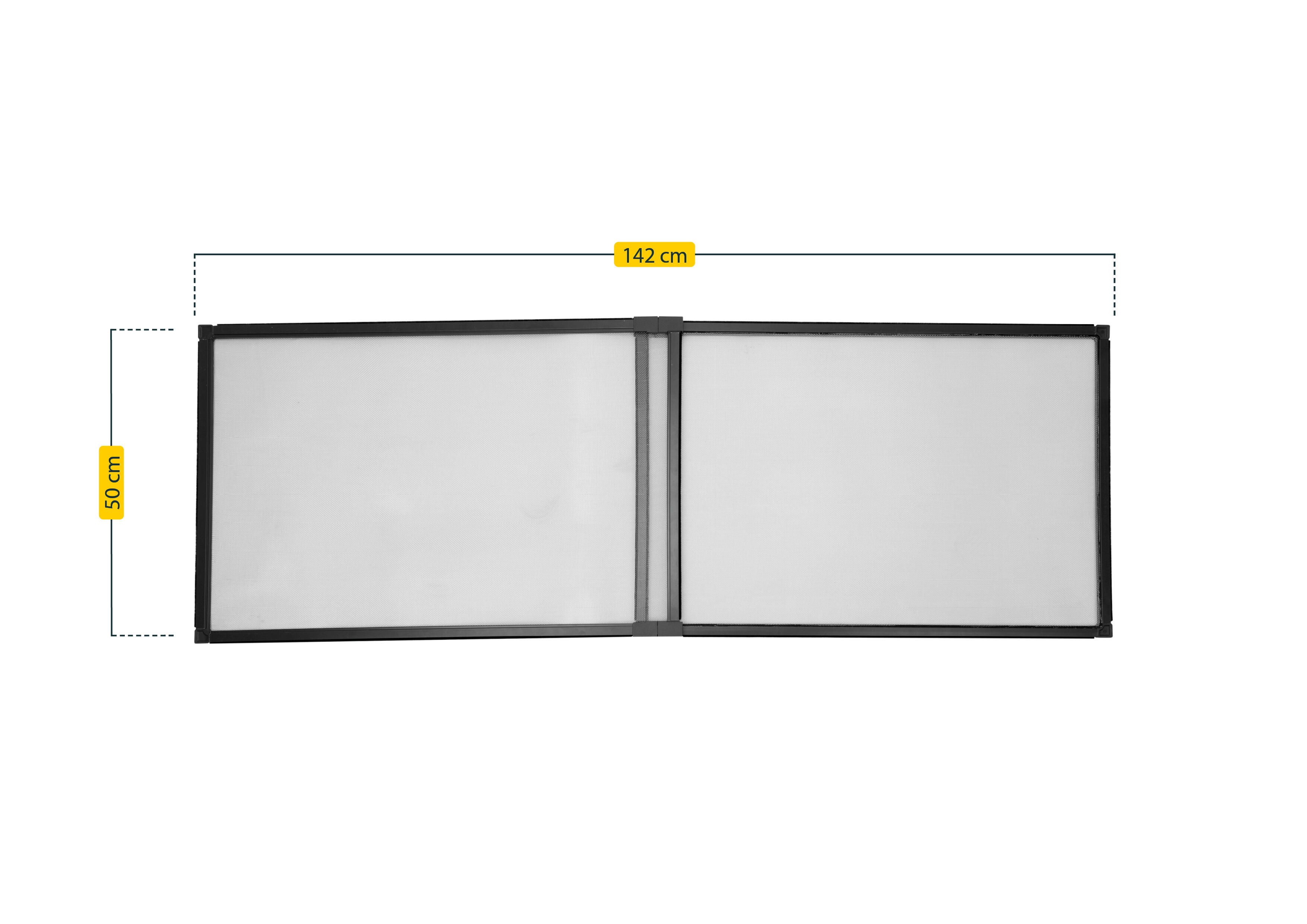 Mosquiteira para janela deslizante, malha ALUMÍNIO 50x75-142cm antracite - 4