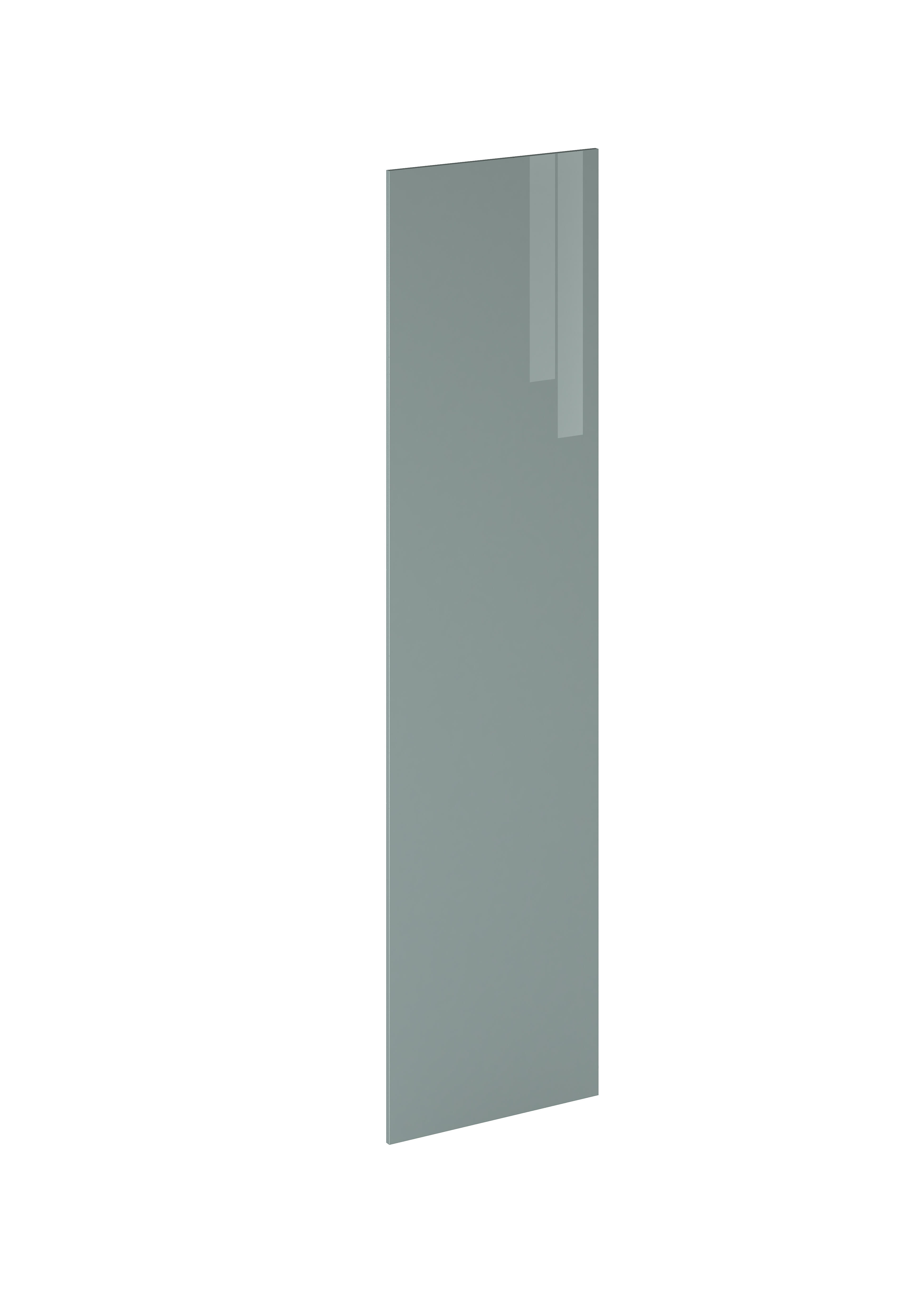 Costado para mueble de cocina milos aguamarina brillo h 236.4 x l 60 cm