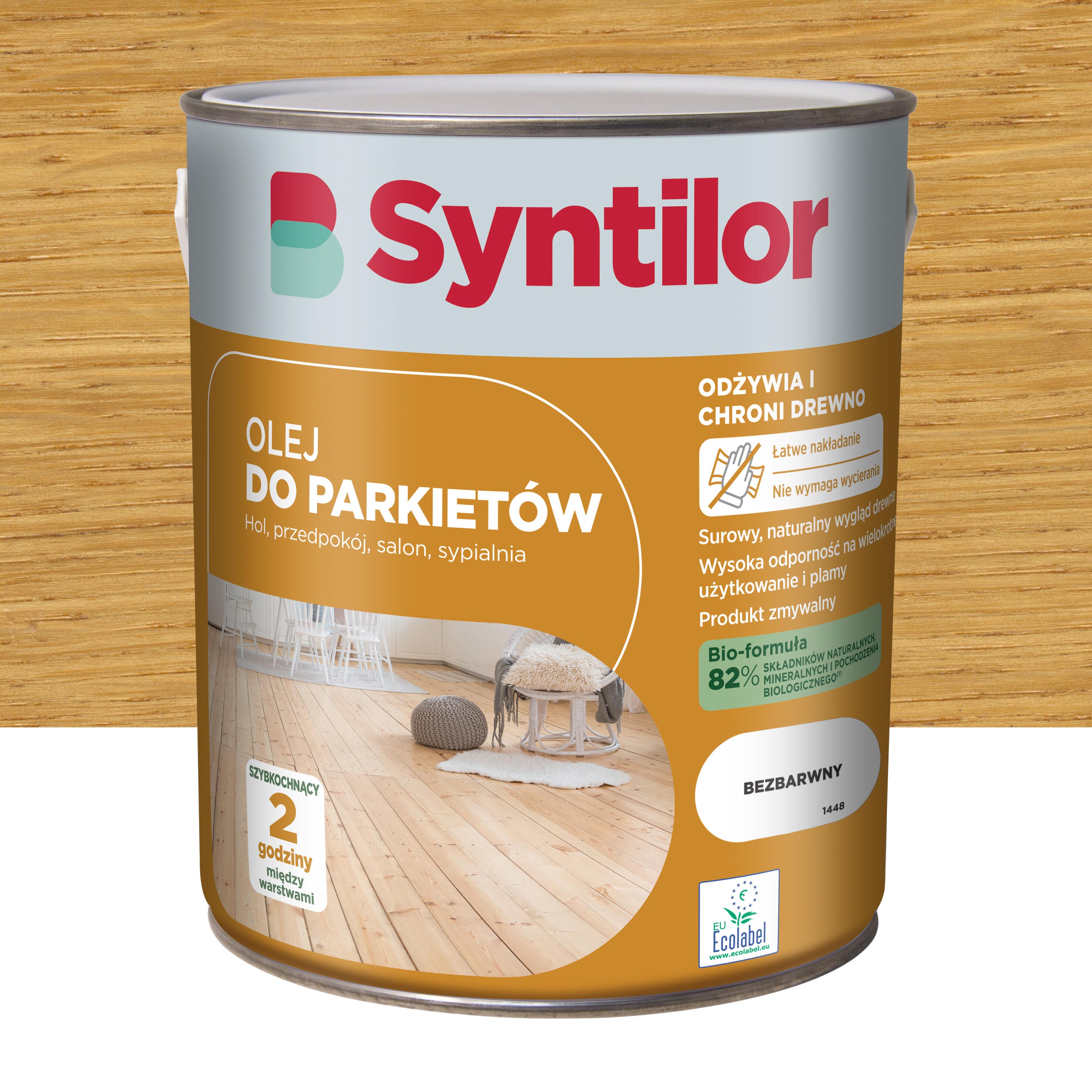 Oleje do parkietów bezbarwny 2.5 l Syntilor