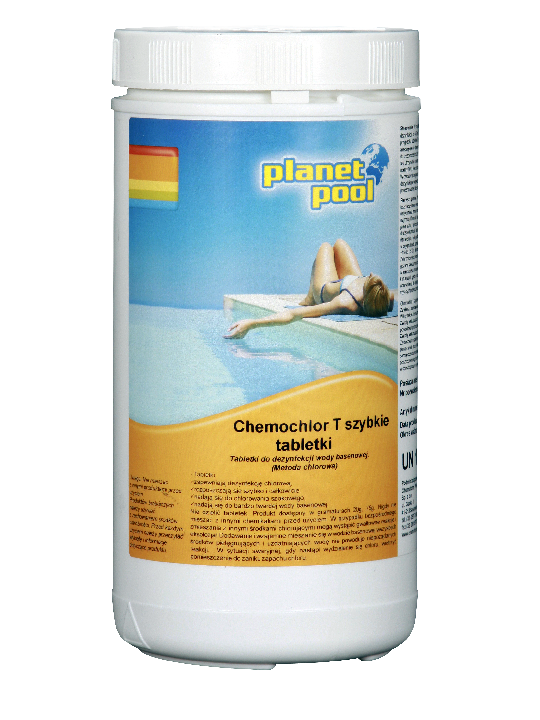 Tabletki chlorowe 50szt. 20g 1kg Chemochlor Planet Pool