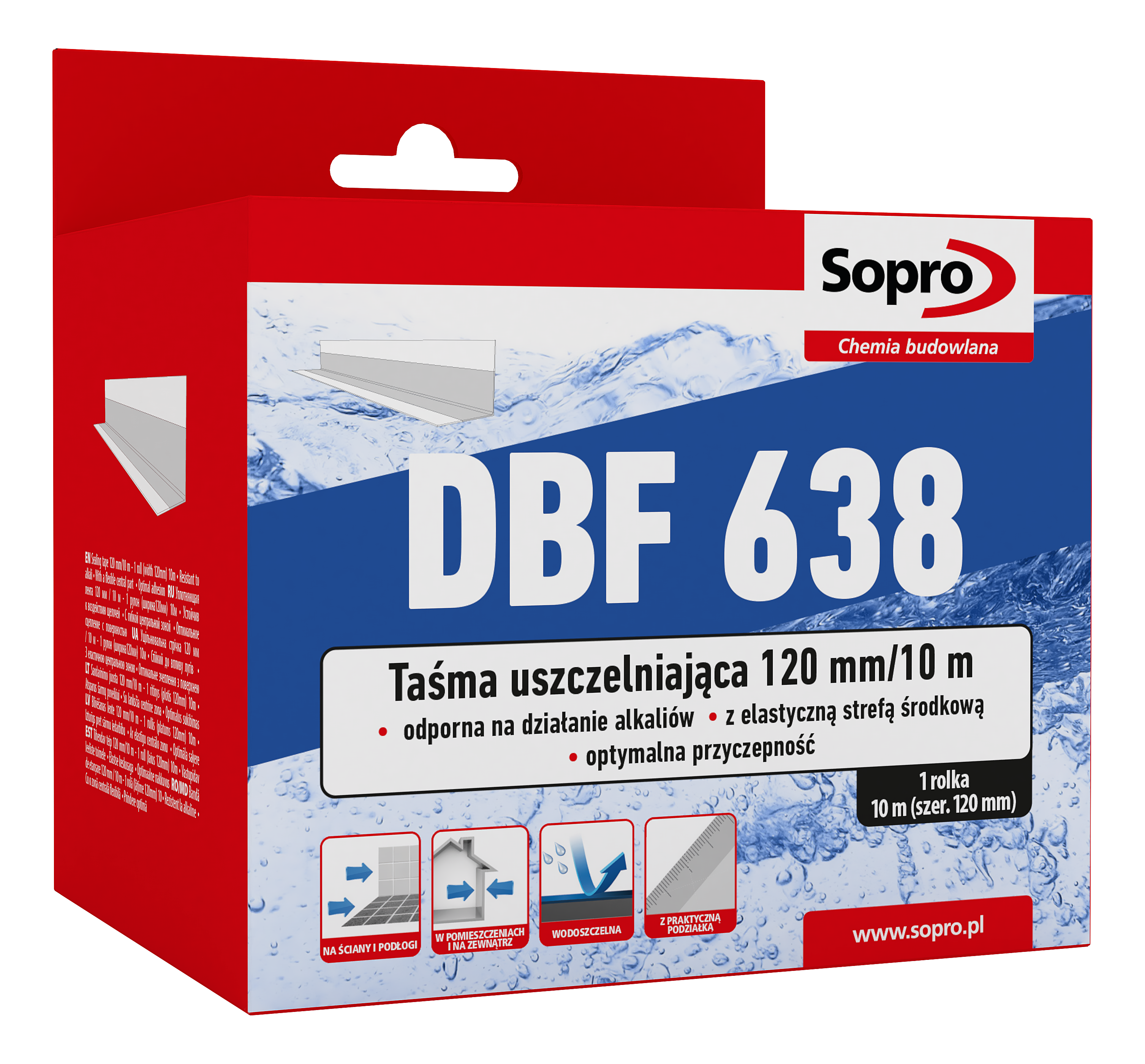 Uszczelka elastyczna DBF683/120/10M SOPRO - 3