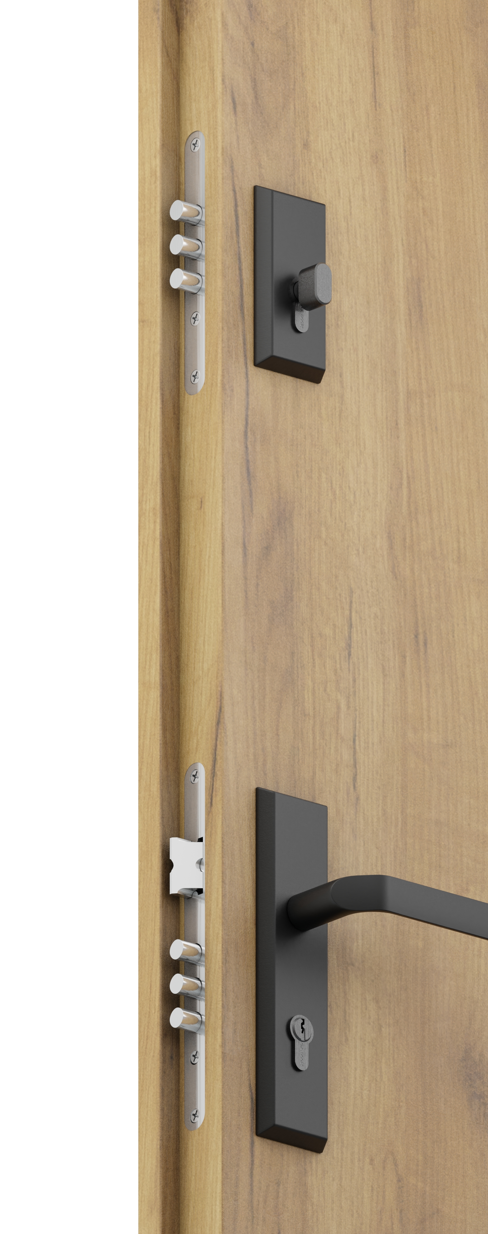 Drzwi zewnętrzne stalowe wejściowe Buena Shadow 68 Grandson 90 prawe Isoxa - 3