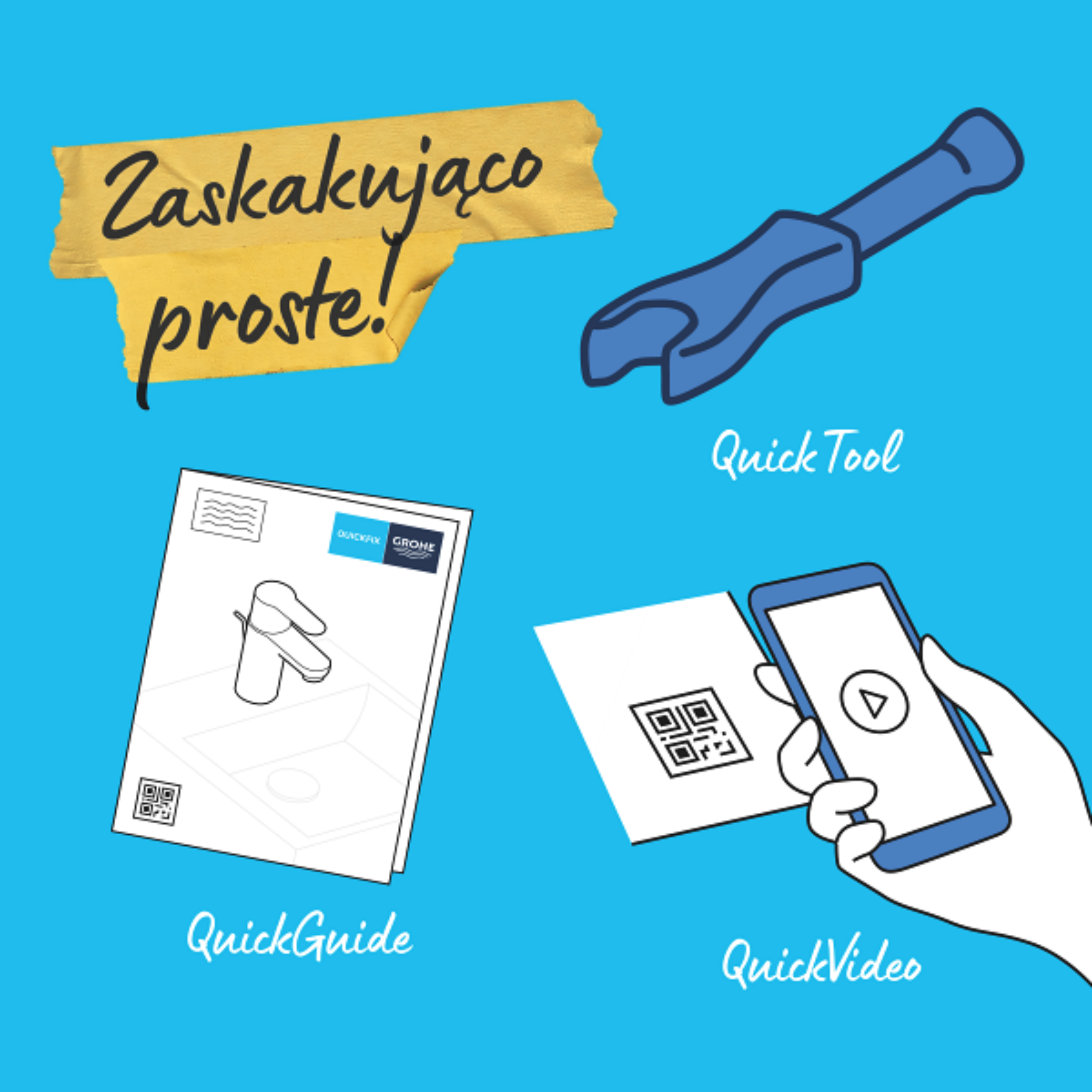 Bateria umywalkowa chrom Start 2021 M QuickFix Grohe - 13