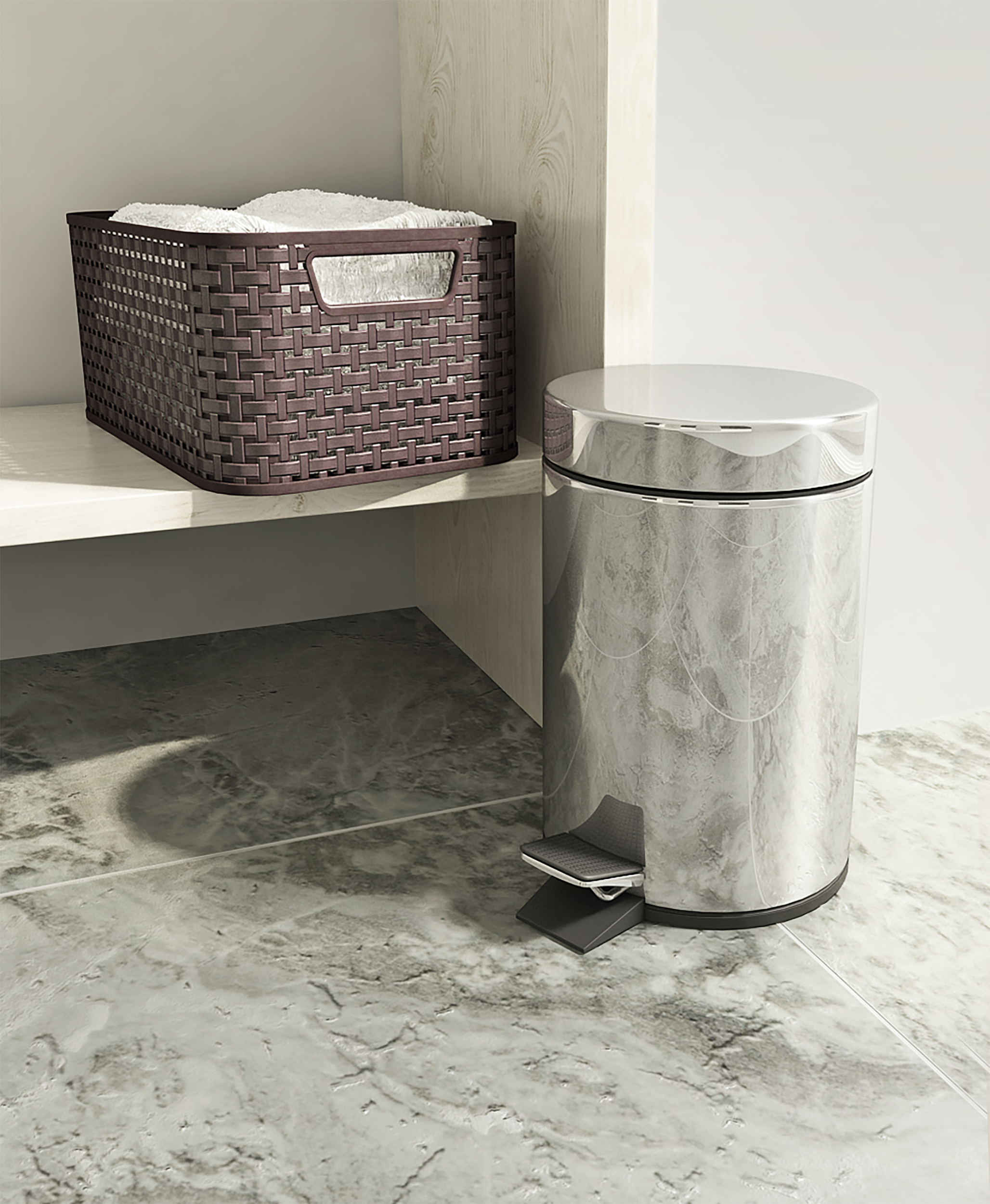 Łazienkowy kosz na śmieci  DUDUŚ 3L SENSEA - 6