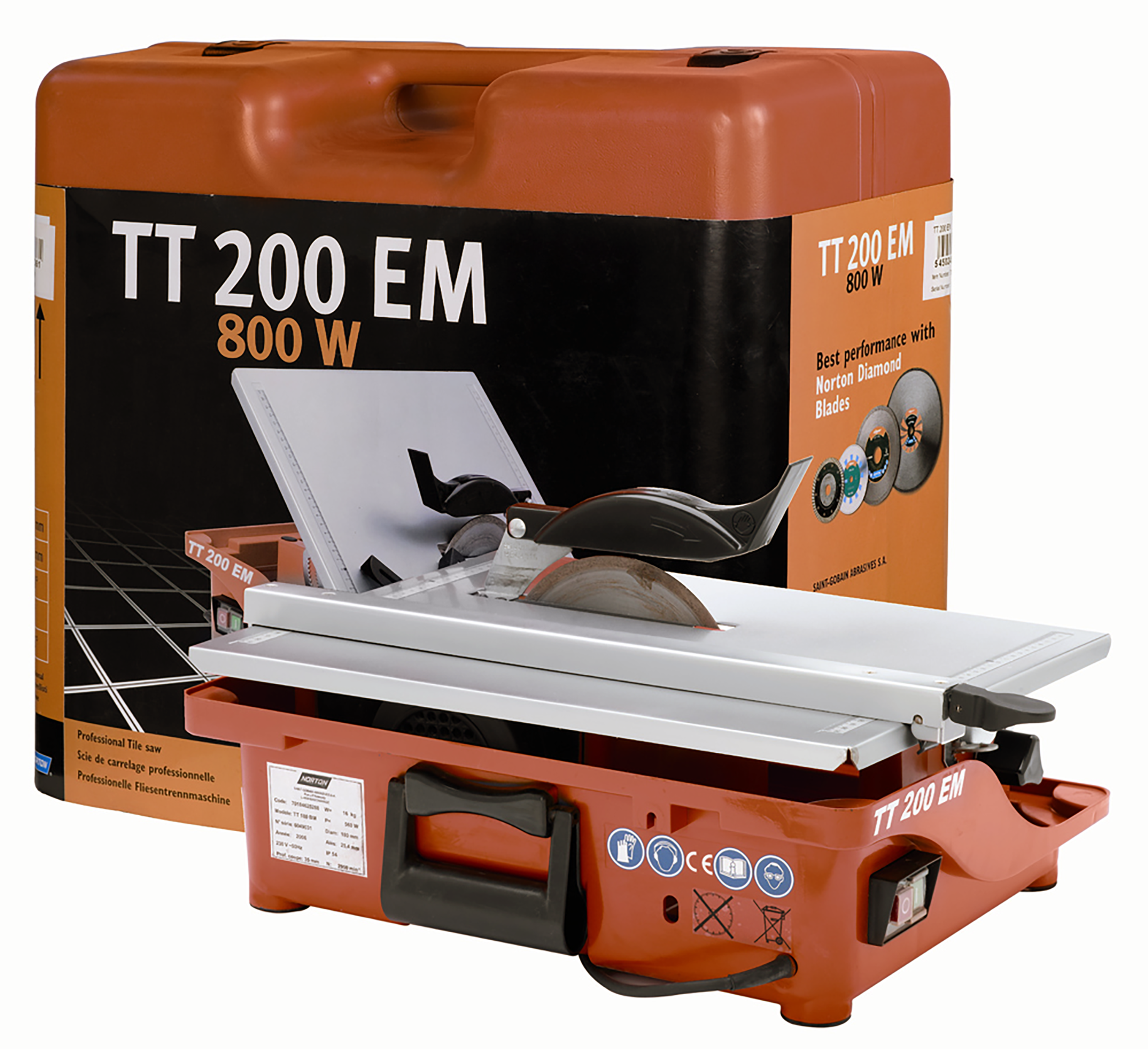 Elektryczna przecinarka do płytek ceramicznych TT200 EM CLIPPER 200 NORTON - 2