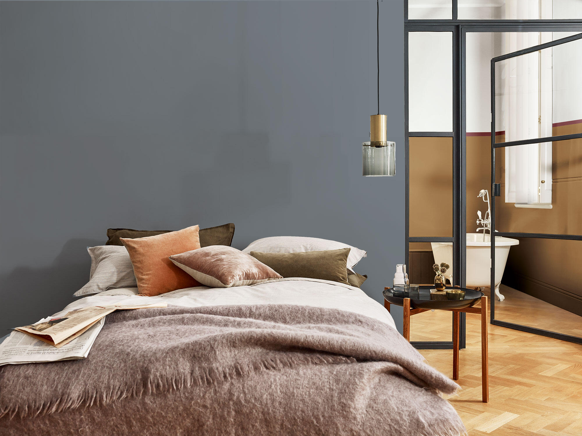 Tester de pintura Ambiance Ceramic BRUGUER color gris grafito mate profundo 30ml para paredes y techos - 5