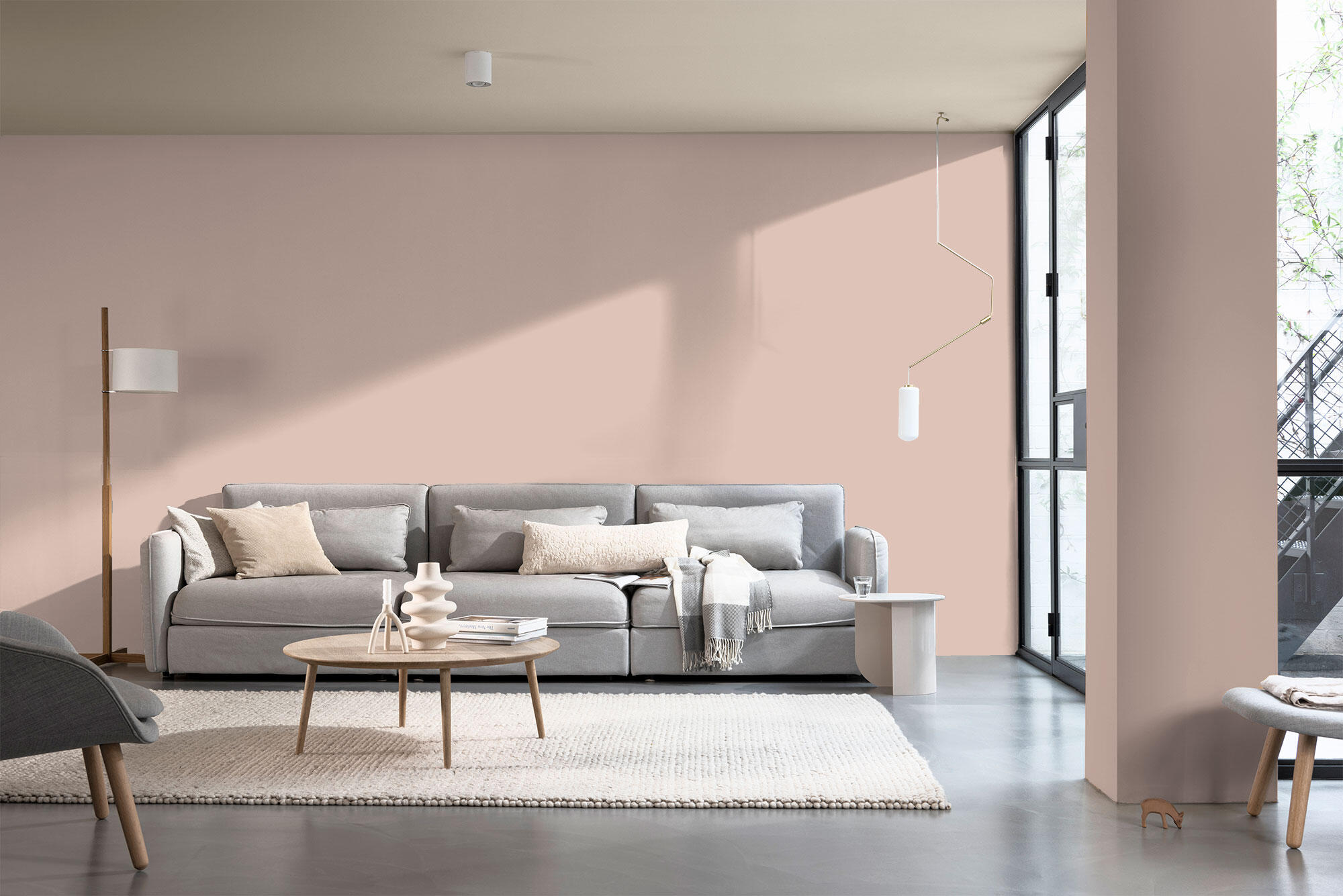 Pintura de interior Ambiance Ceramic BRUGUER color rosa maquillaje mate profundo 4L para paredes y techos - 3