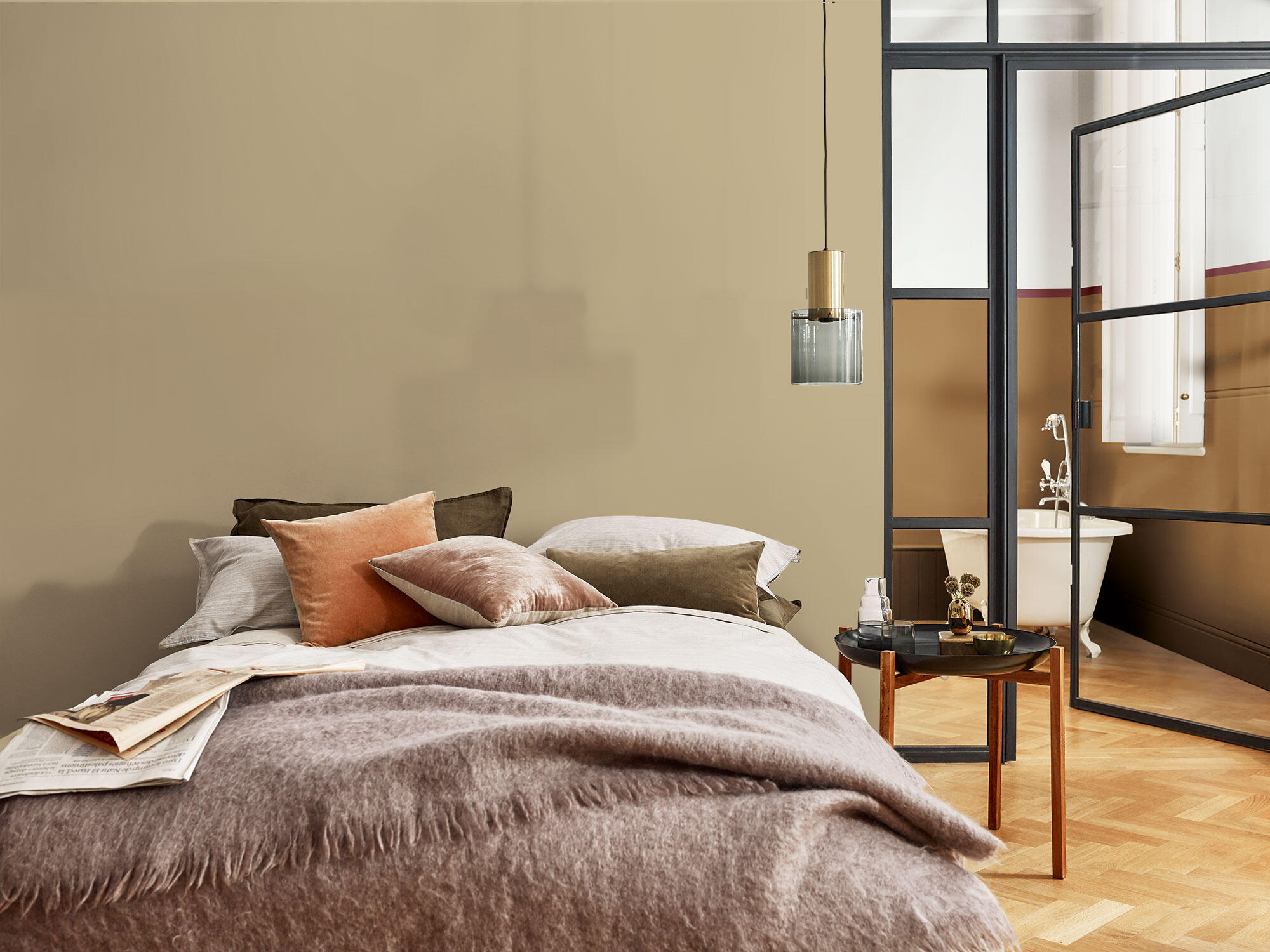 Tester de pintura Ambiance Ceramic BRUGUER color trigo silvestre mate profundo 30ml para paredes y techos - 5