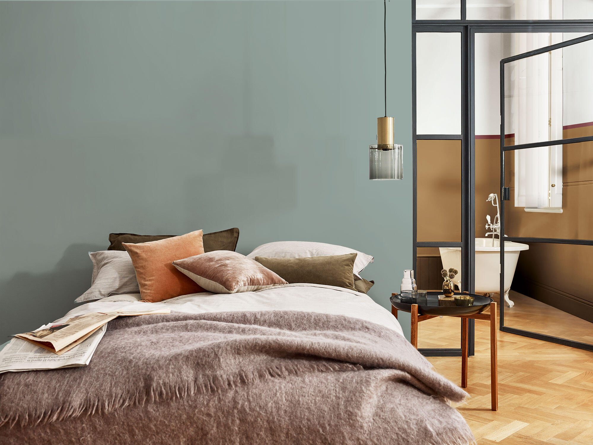 Tester de pintura Ambiance Ceramic BRUGUER color verde abeto mate profundo 30ml para paredes y techos - 4