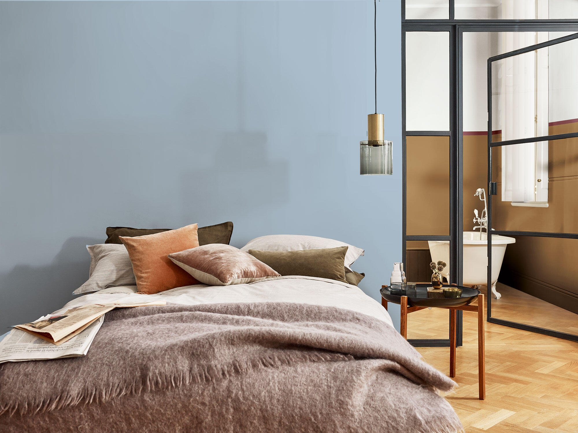 Pintura de interior Ambiance Ceramic BRUGUER color aire fresco mate profundo 4L para paredes y techos - 3