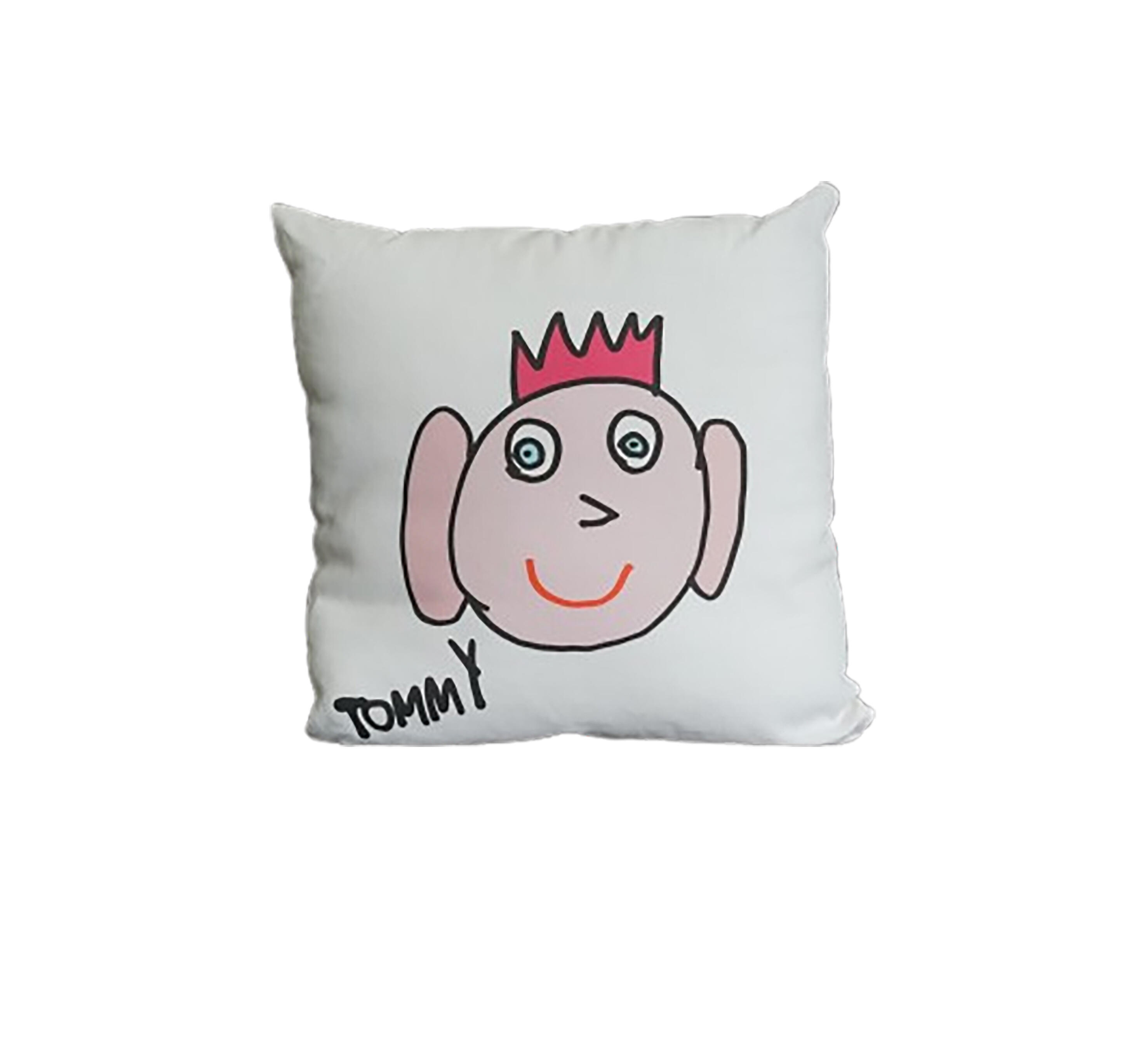 Cuscino Felice bianco 40 x 40 cm - 5