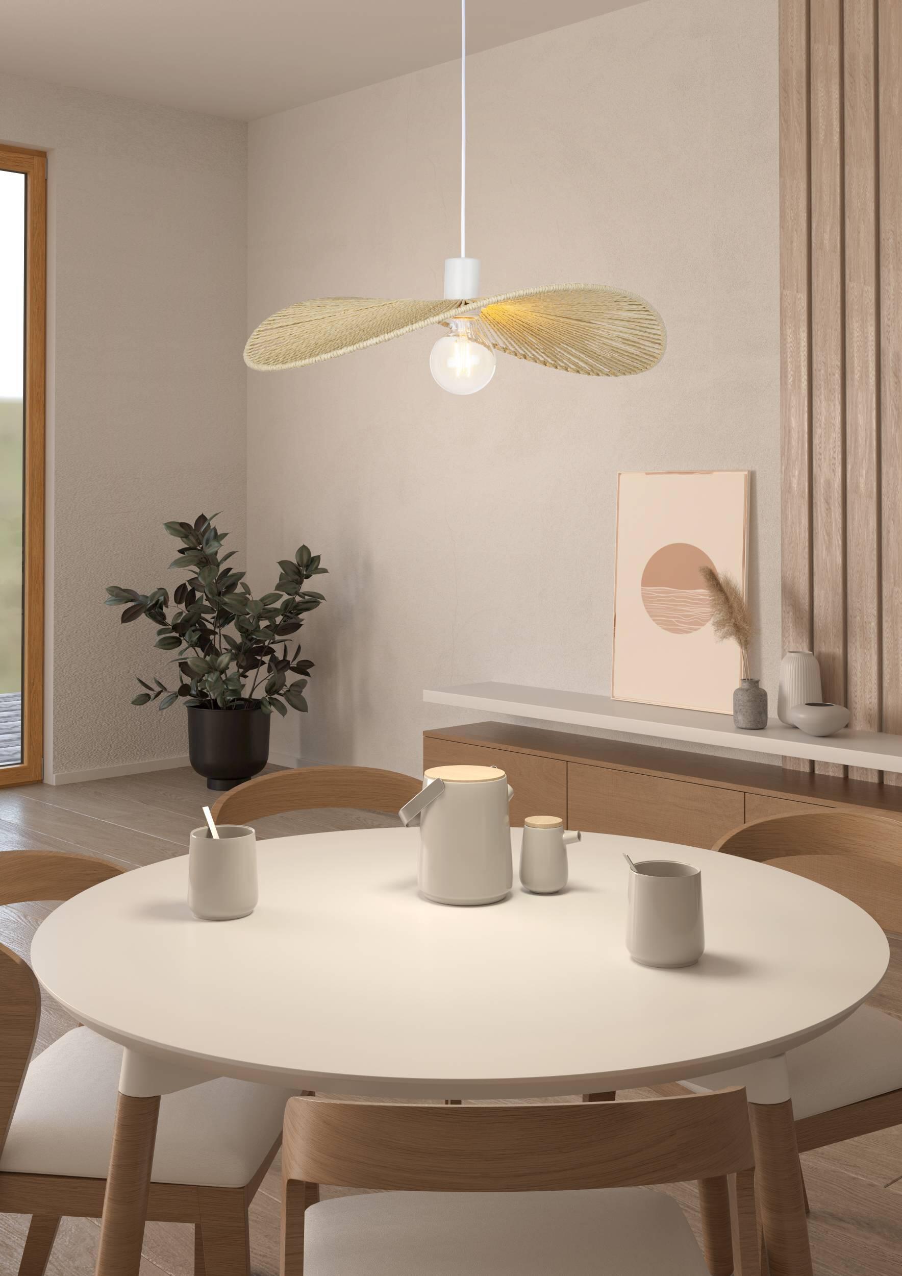 Suspension Siruela corde, crème, Diam.56 cm, E27 - 3