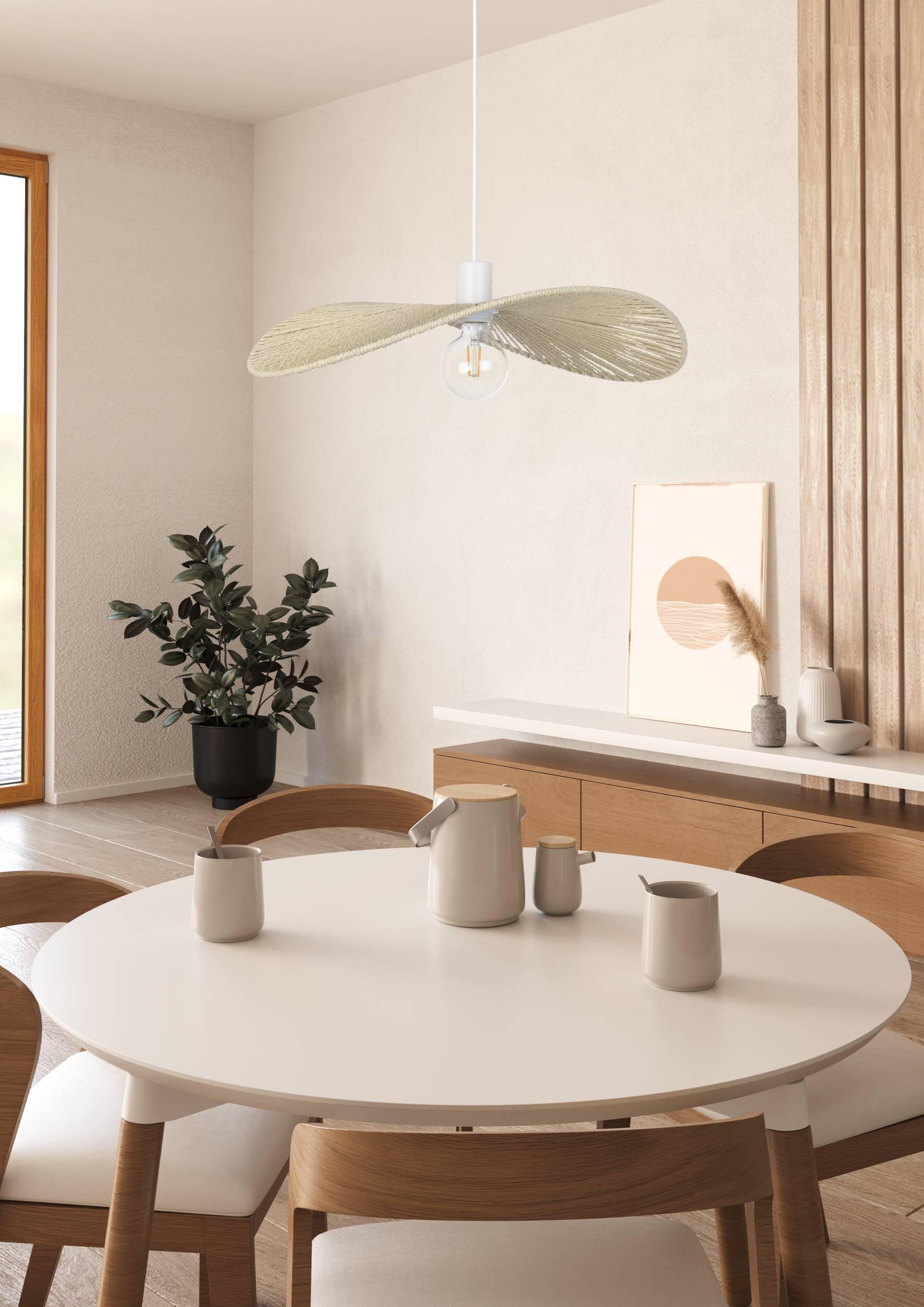 Suspension Siruela corde, crème, Diam.56 cm, E27 - 2