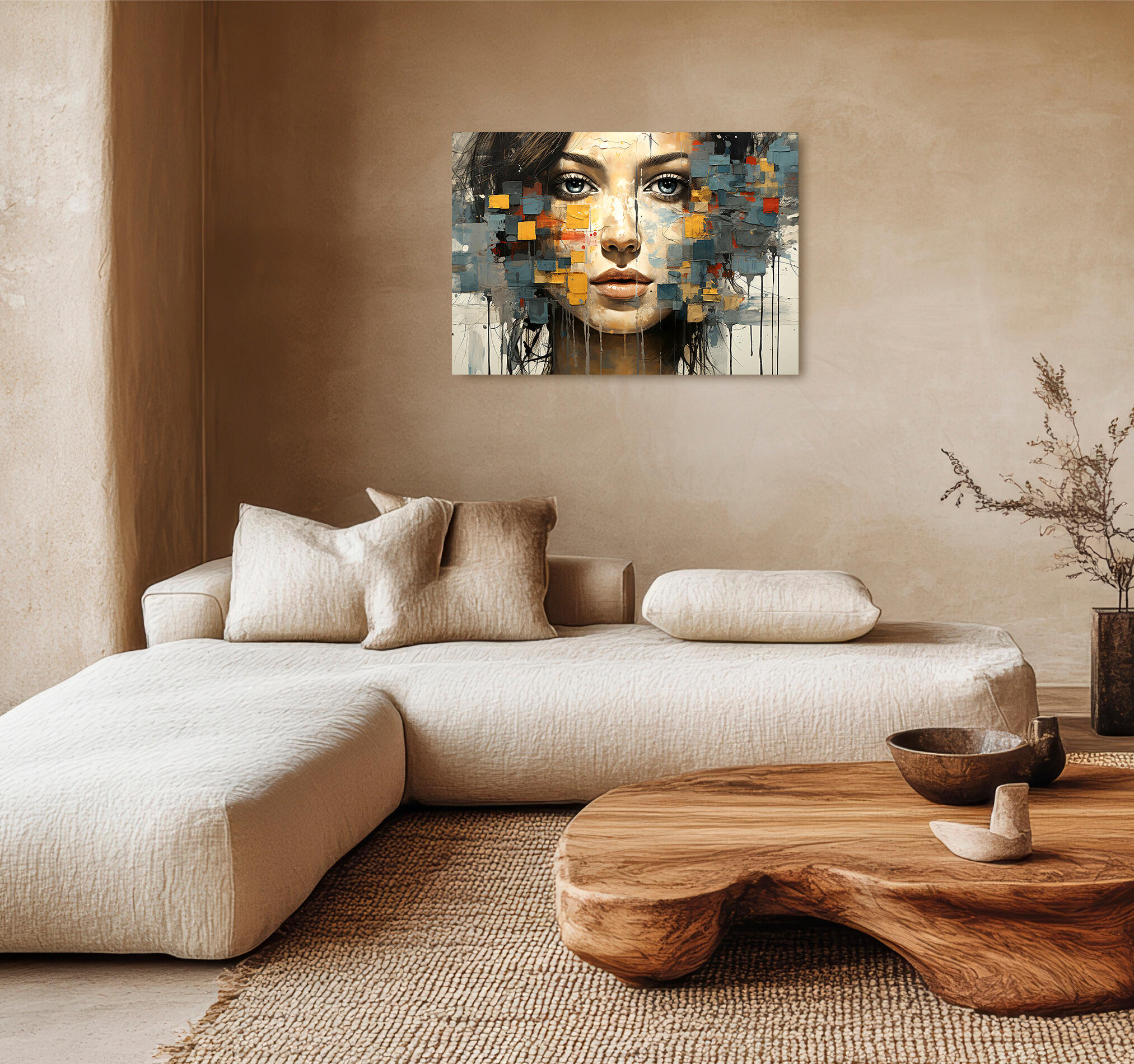 Cuadro impreso sin marco cara extremos 70 x 100 cm