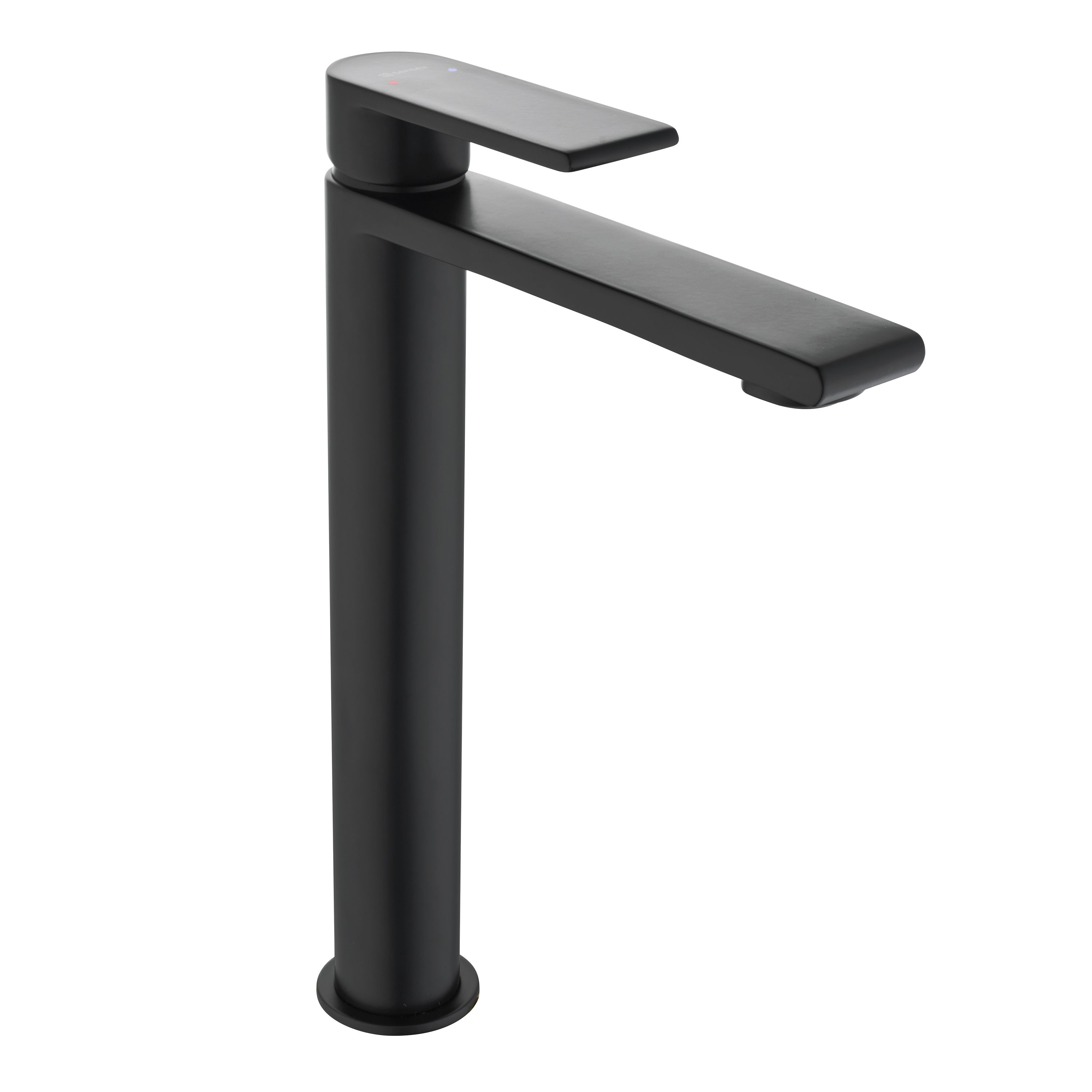 Grifo de lavabo SENSEA Cinta monomando caño alto negro mate. Latón - 6