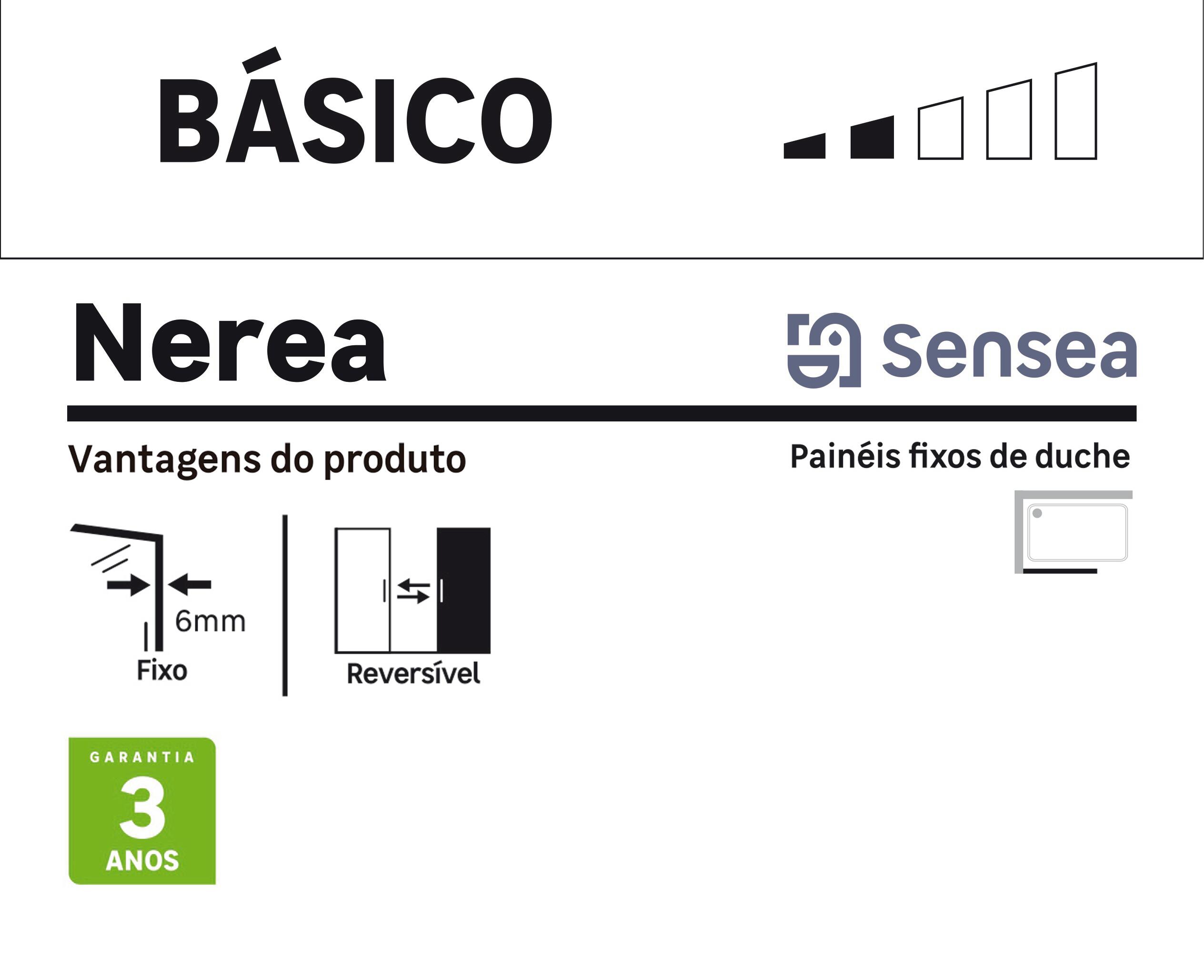 Painel de duche NEREA TRANSPARENTE 80X190 - 7