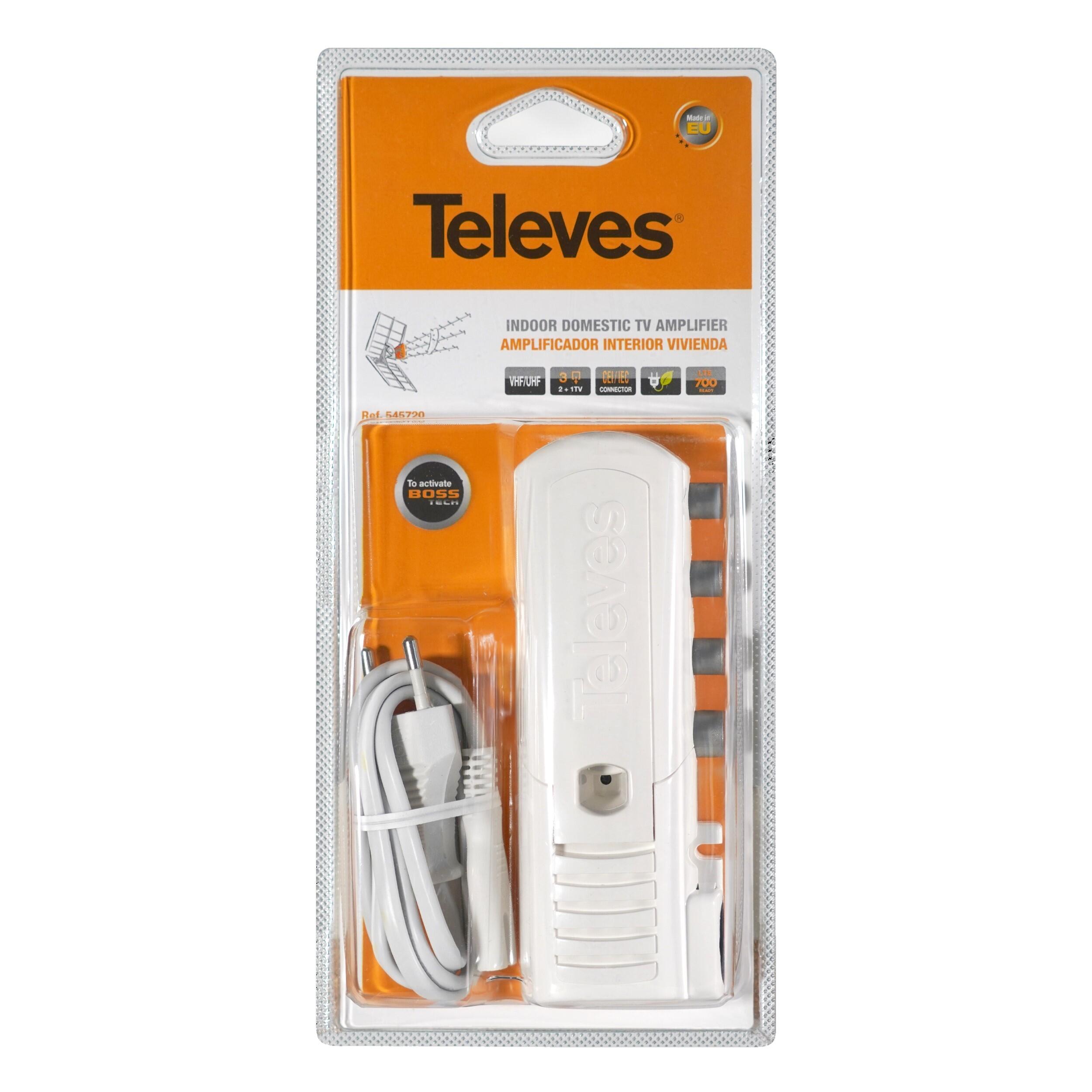 AMPLIFICADOR INTERIOR CEI 1E/2S +TV 790MHz TELEVES - 3