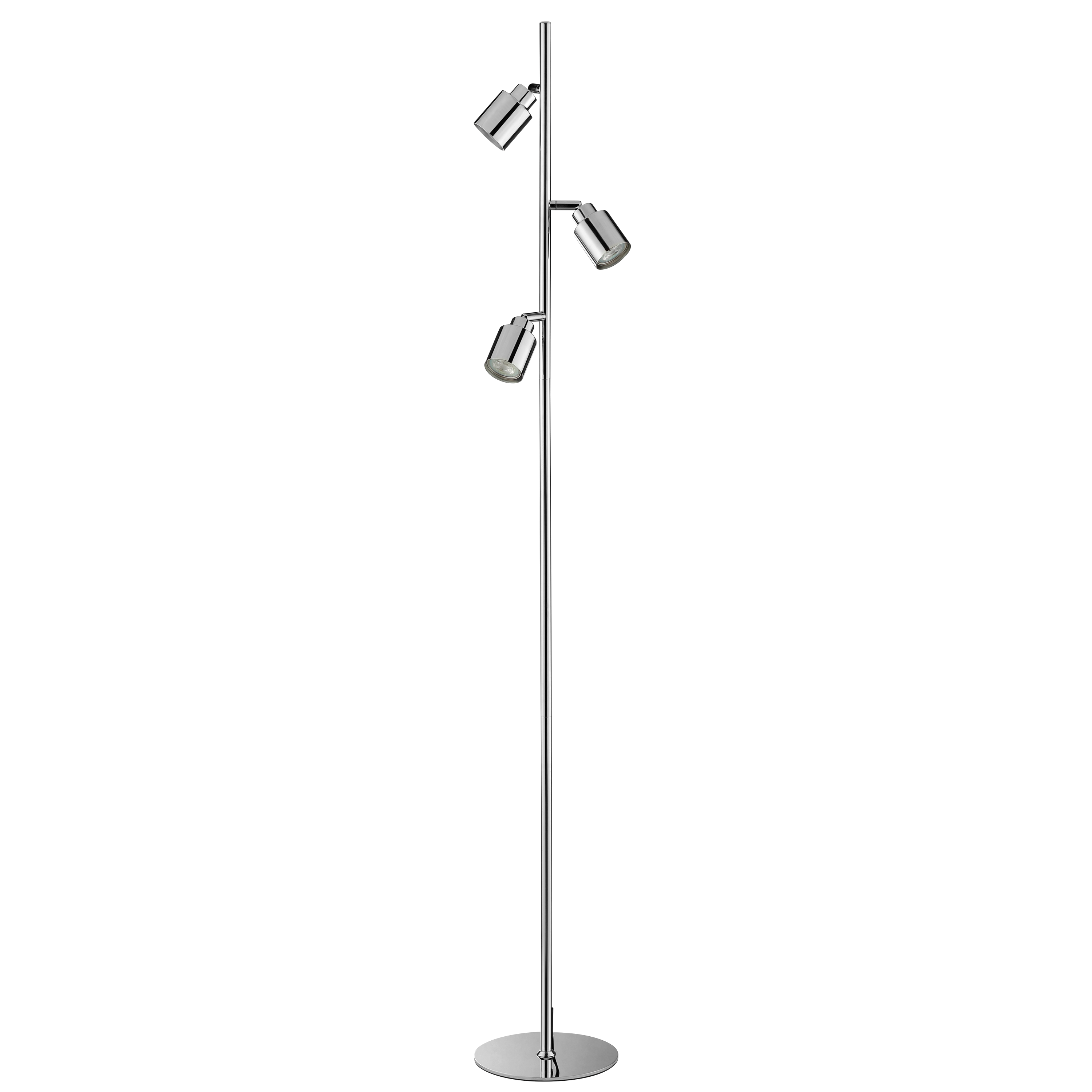 Lampa podłogowa Tekla chrom 3 x GU10 Inspire - 10