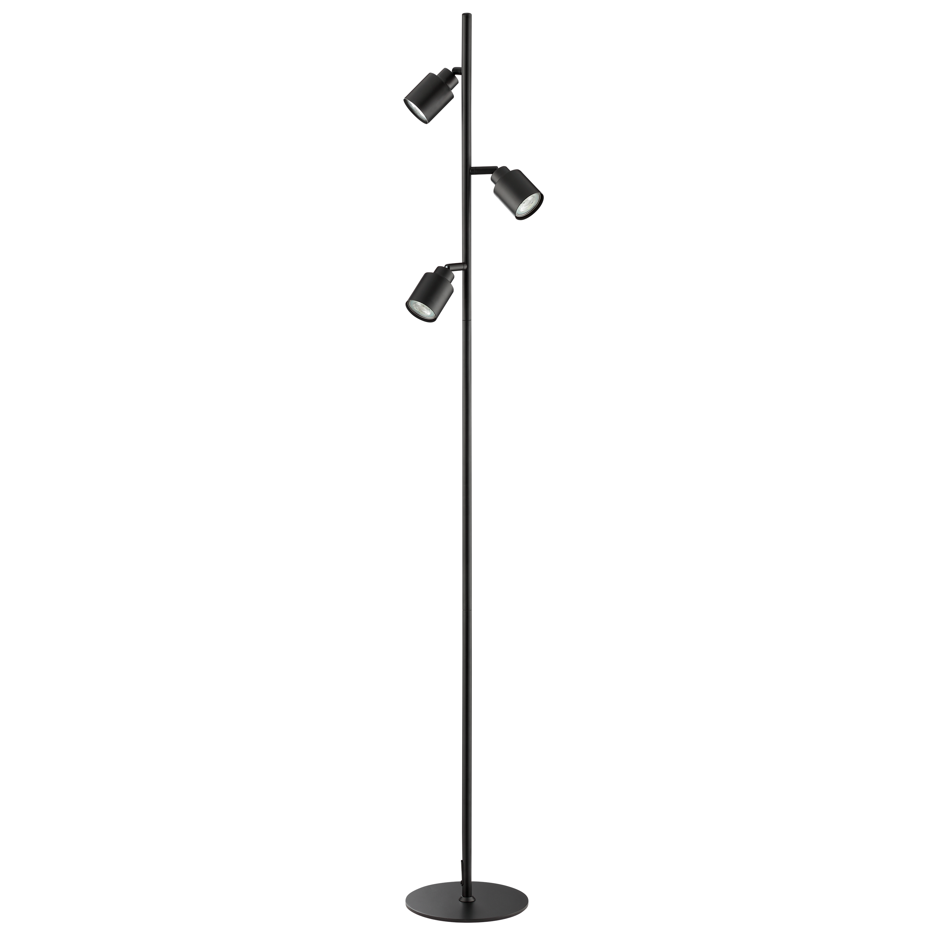Lampa podłogowa Tekla czarna 3 x GU10 Inspire - 11