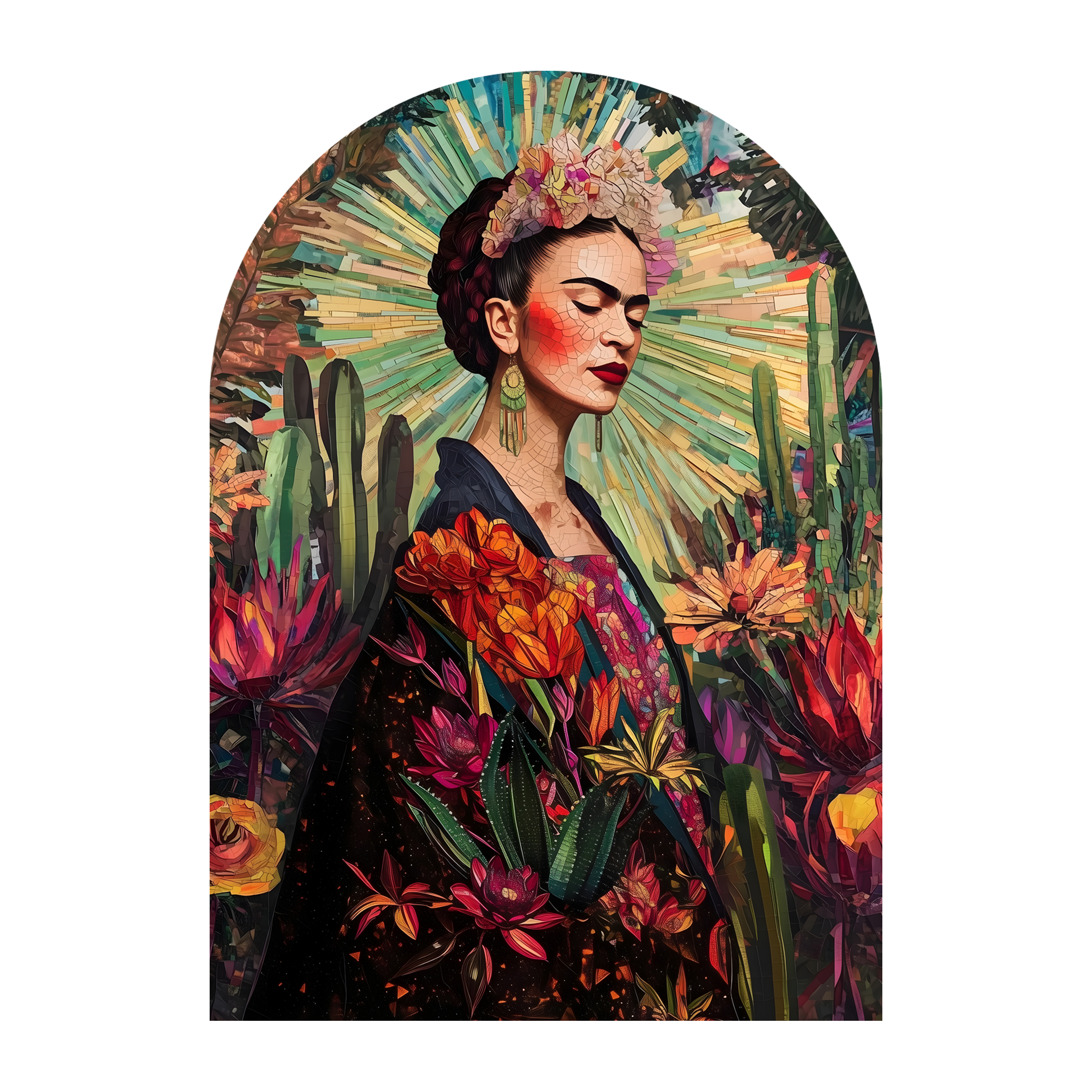 Obraz na szkle Frida 70 x 100 cm
