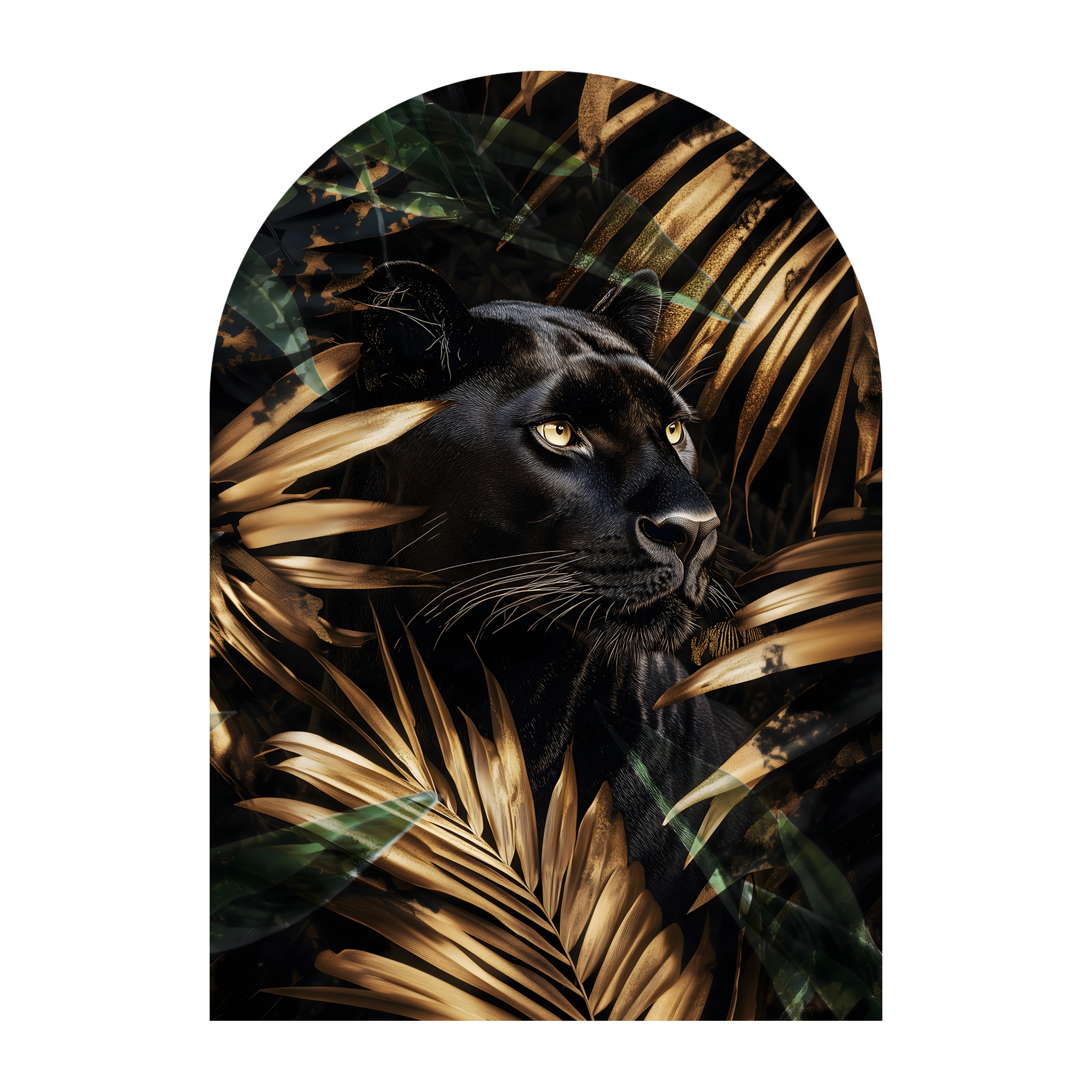 Obraz na szkle Black Panth 70 x 100 cm
