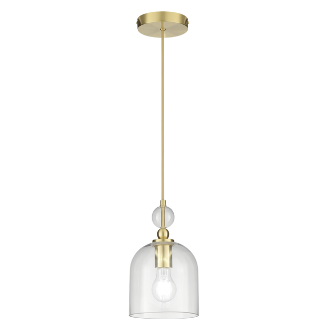 Suspensão leve sem fonte de luz E27 lm IP20 W 16x16x129 cm amarelo / dourado INSPIRE