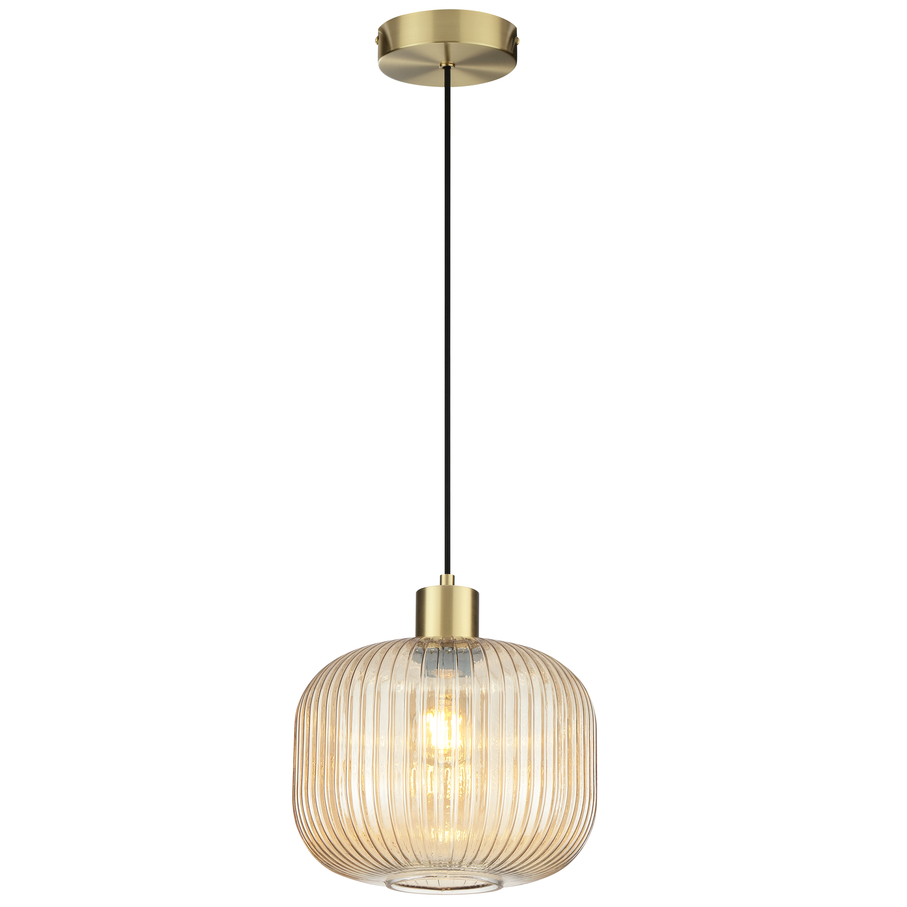 Lampa wisząca Dipsy bursztyn E27 25 cm Inspire - 10